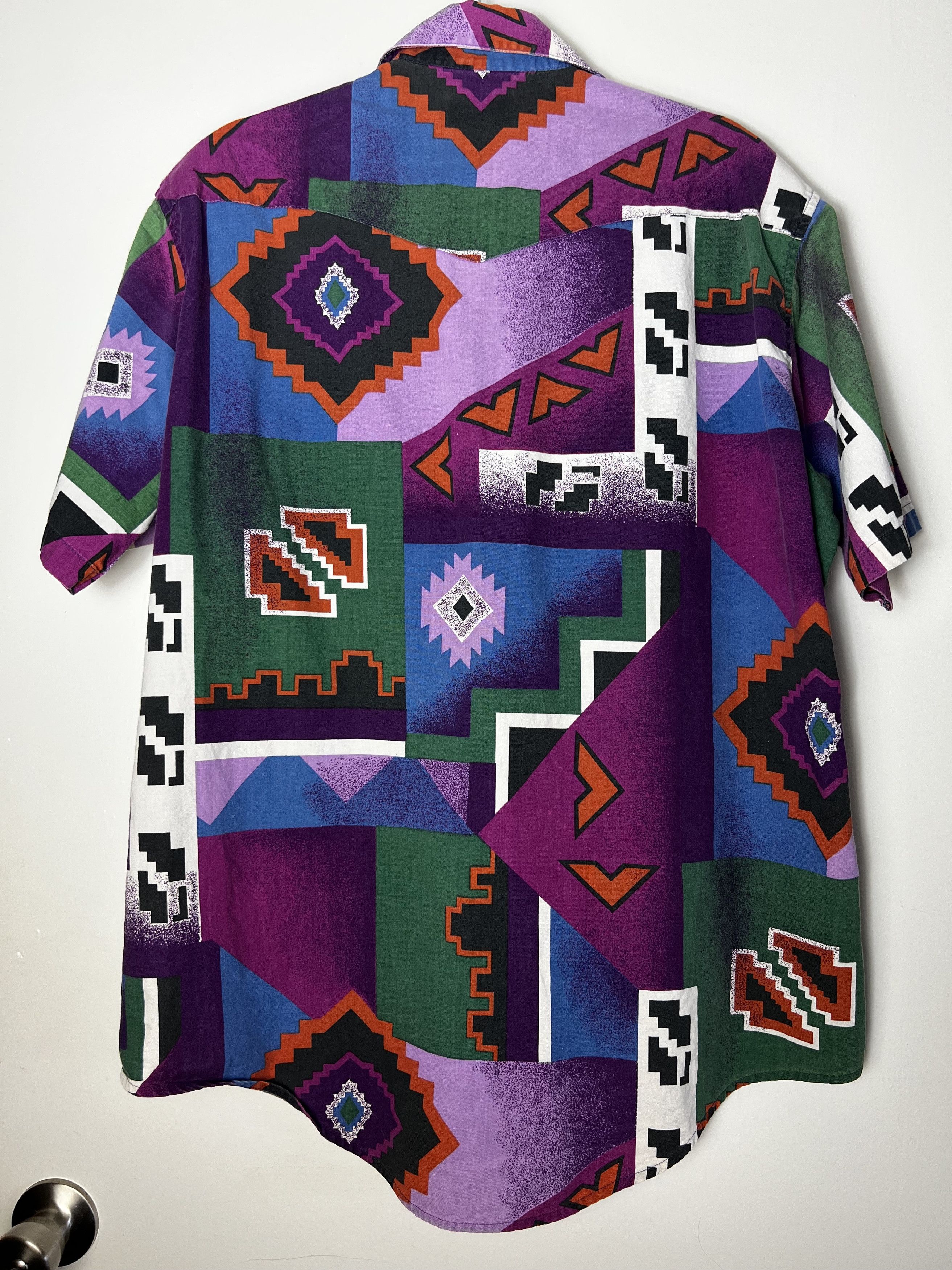 Vintage Vintage Outlaw Western Wear Native American Aztec Button Up Size US L / EU 52-54 / 3 - 6 Thumbnail