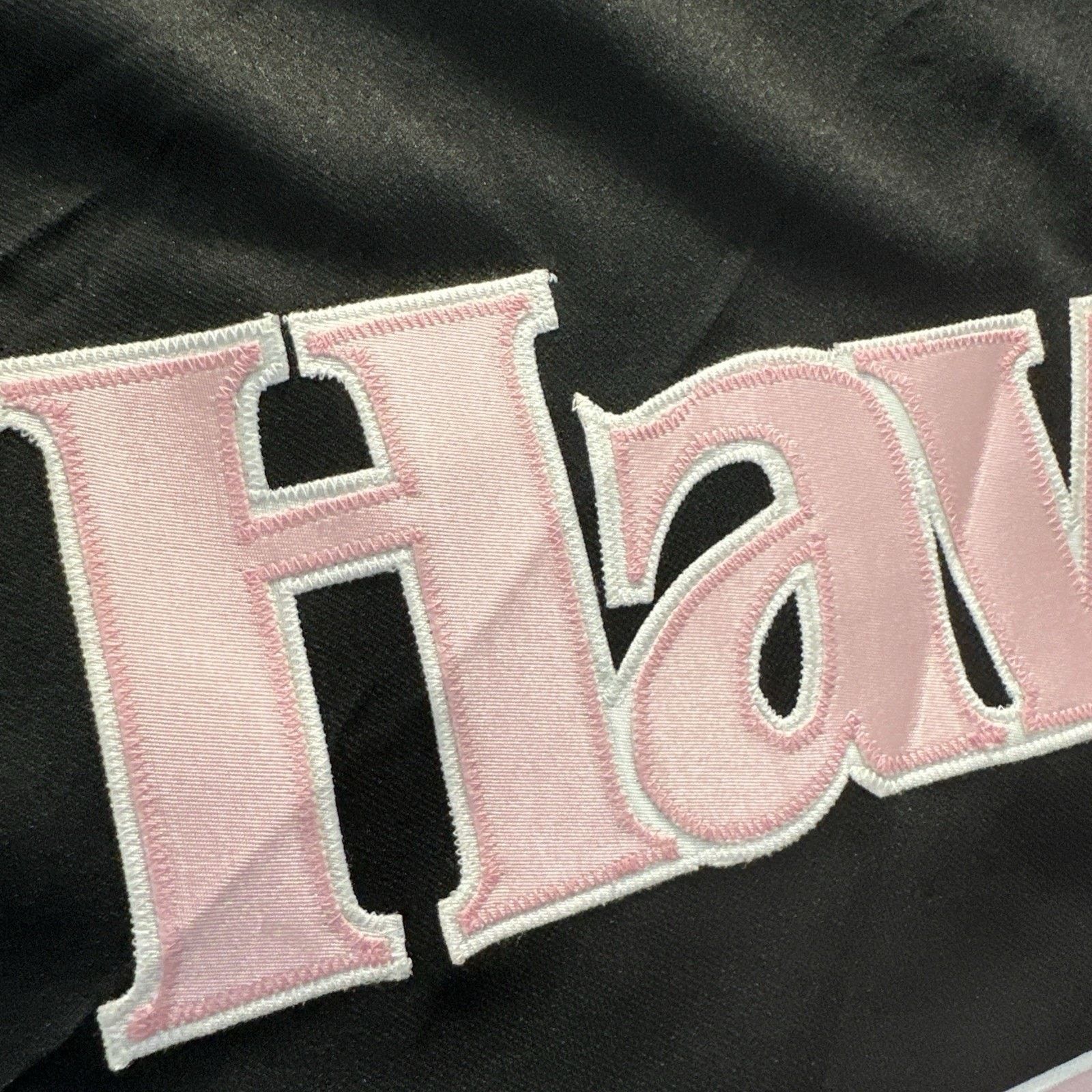 Majestic Atlanta Hawks Majestic Hardwood Classics Pink Warm Up NWT Size US XL / EU 56 / 4 - 9 Thumbnail