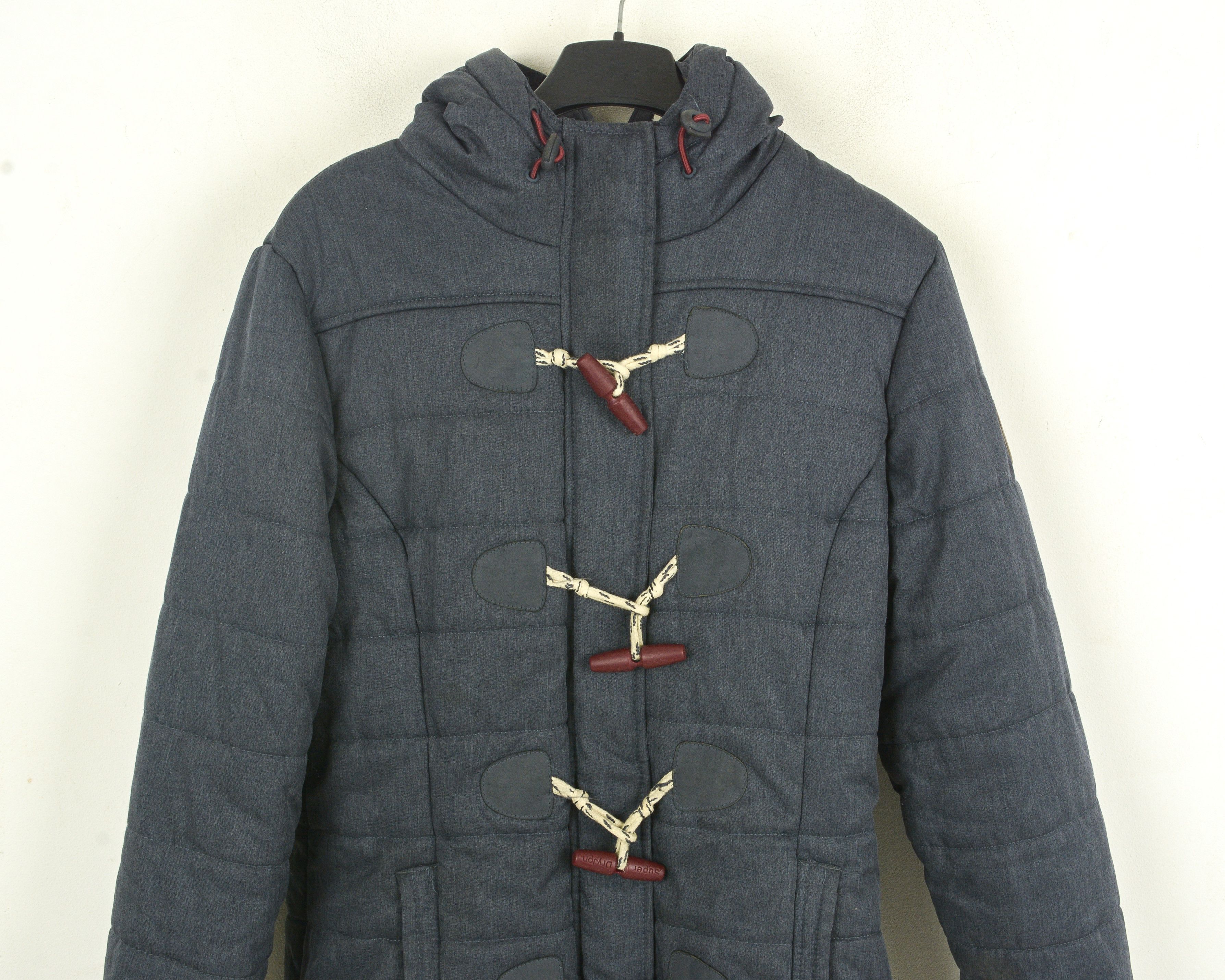 Superdry Sport Women M Jacket Coat Hooded Parka Winter Toggle Warm Size M / US 6-8 / IT 42-44 - 2 Thumbnail