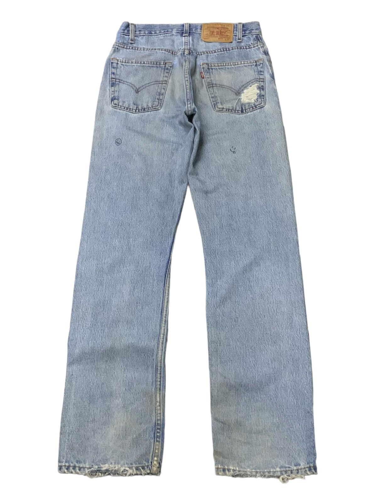 Hysteric Glamour × Levi's Vintage Levis 505 Distressed Camo Patch Inside Jeans Size US 29 - 2 Thumbnail