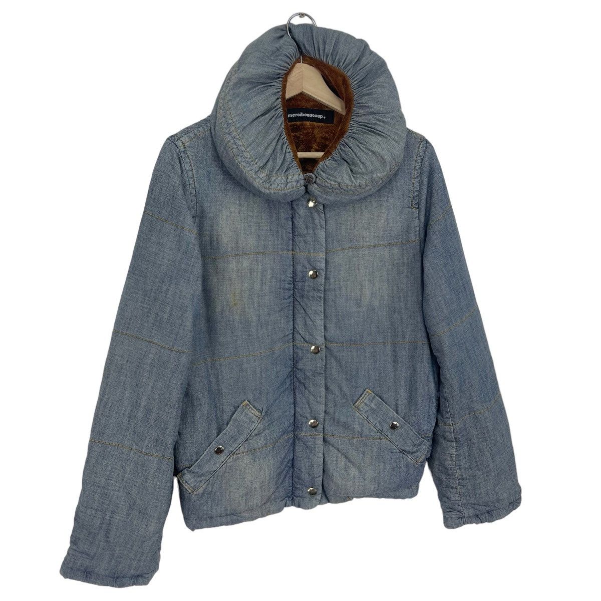 Issey Miyake × mercibeaucoup F/W O1s Pilow Neck Denim Jacket Size US M / EU 48-50 / 2 - 9 Thumbnail