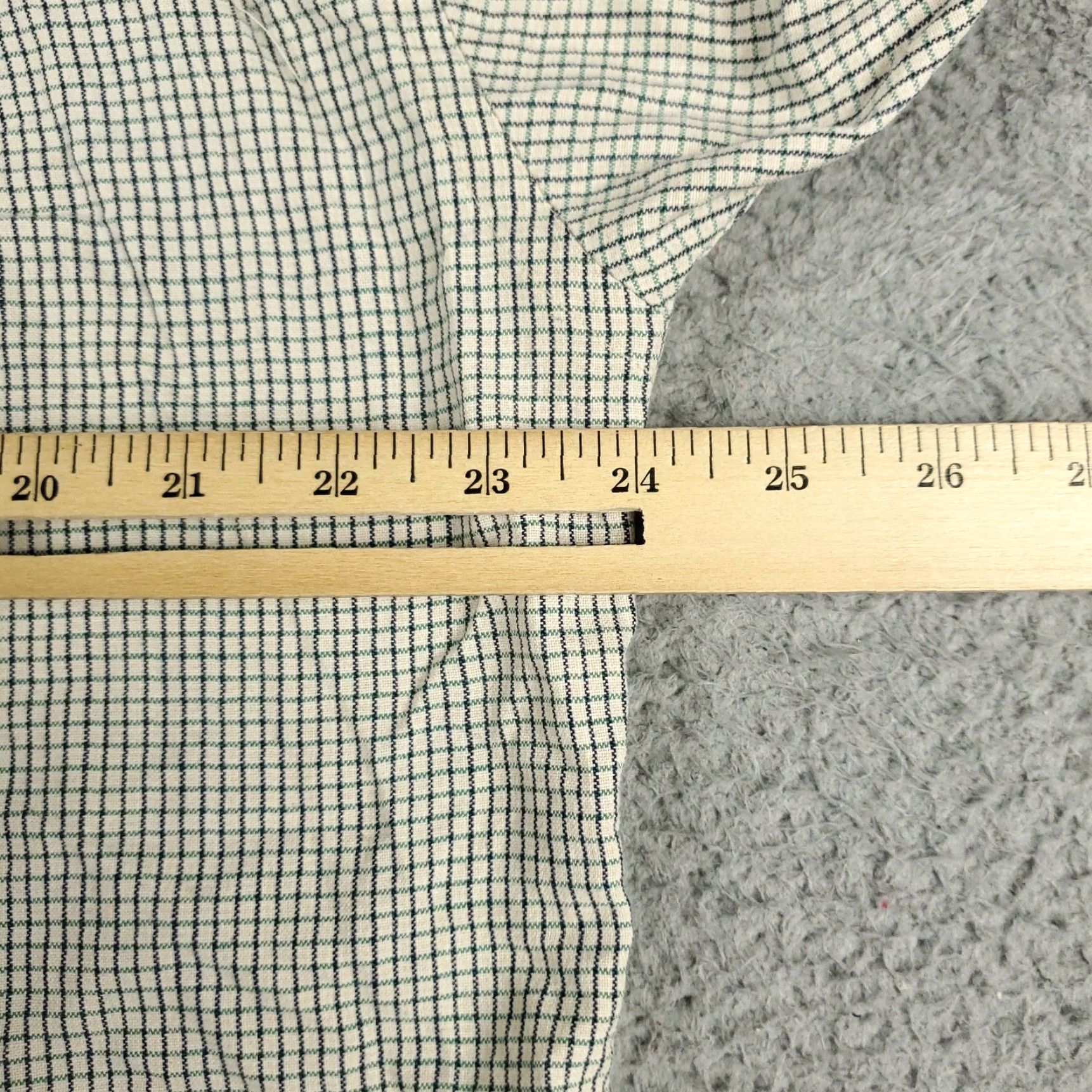 Tommy Hilfiger TOMMY HILFIGER Men's Medium Green Check Long Sleeve Button-Up Shirt Classic Preppy Size US M / EU 48-50 / 2 - 7 Thumbnail