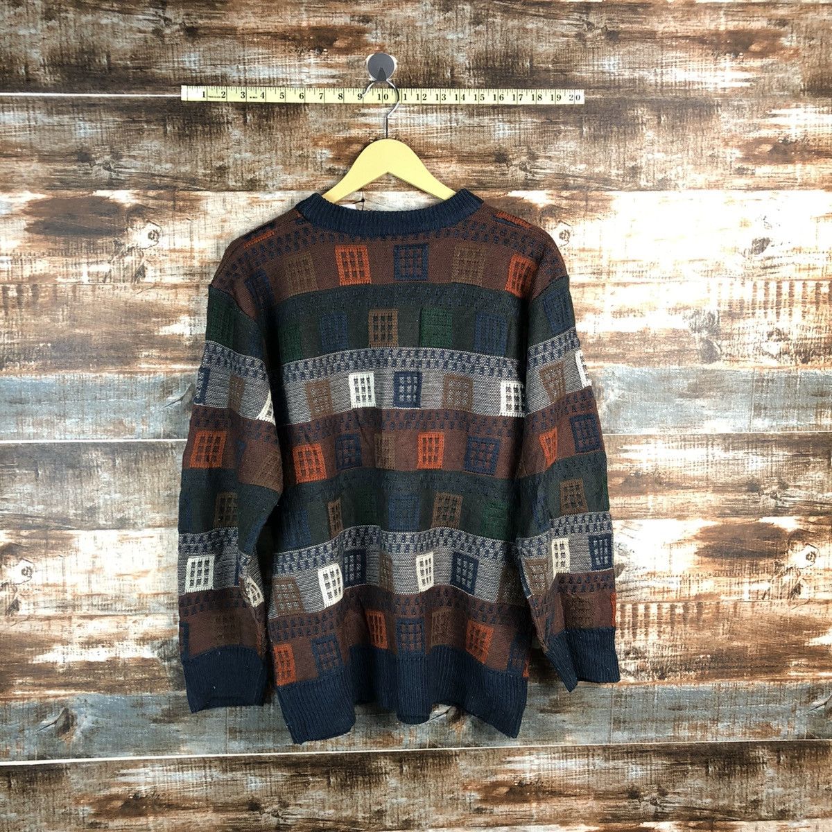 Homespun Knitwear Japan vintage streetwear Brown Knitwear #A2342 Size US M / EU 48-50 / 2 - 10 Thumbnail