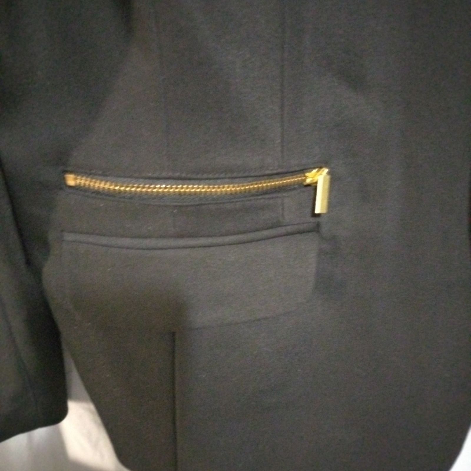 Other Chico's Black Ponte Size 2 Women Career Work Blazer Jacket Size M / US 6-8 / IT 42-44 - 2 Thumbnail