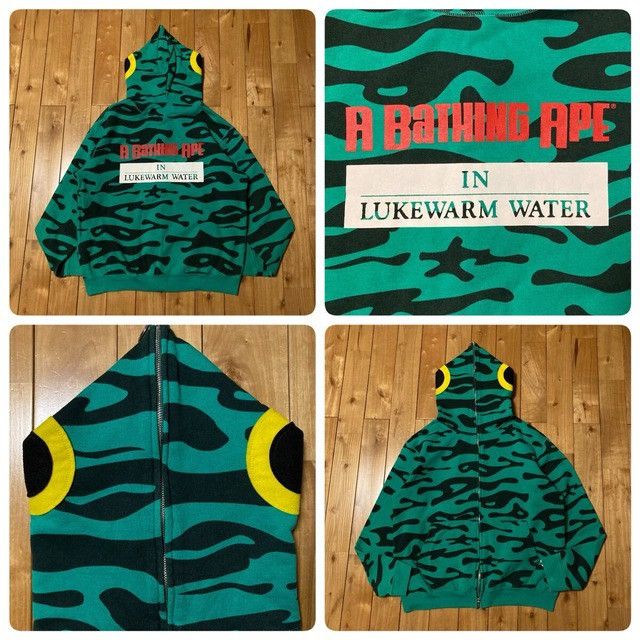 Bape BAPE Green Fish Full Zip Hoodie a bathing ape NIGO Size US M / EU 48-50 / 2 - 1 Thumbnail
