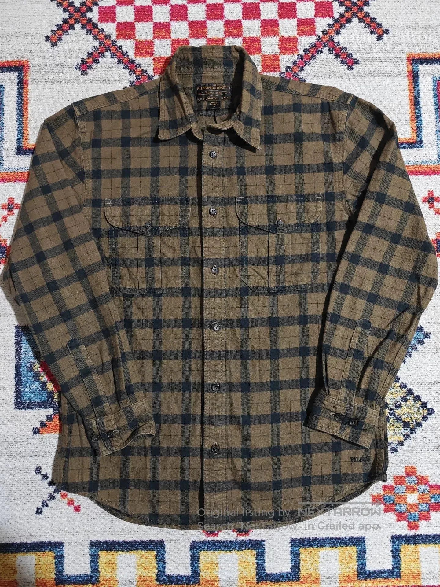 Filson Filson Alaska Guide 8oz Flannel Cotton Shirt. Size US S / EU 44-46 / 1 - 2 Thumbnail