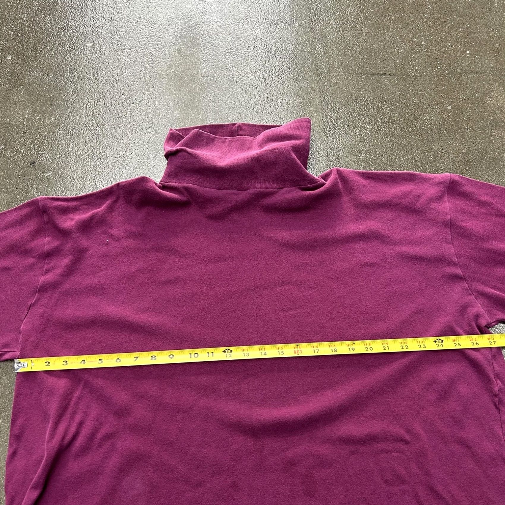 Vintage Harbor Bay Sweatshirt Mens 2XL Purple Mock Neck Long Sleeve Pullover Casual Size US XXL / EU 58 / 5 - 4 Thumbnail