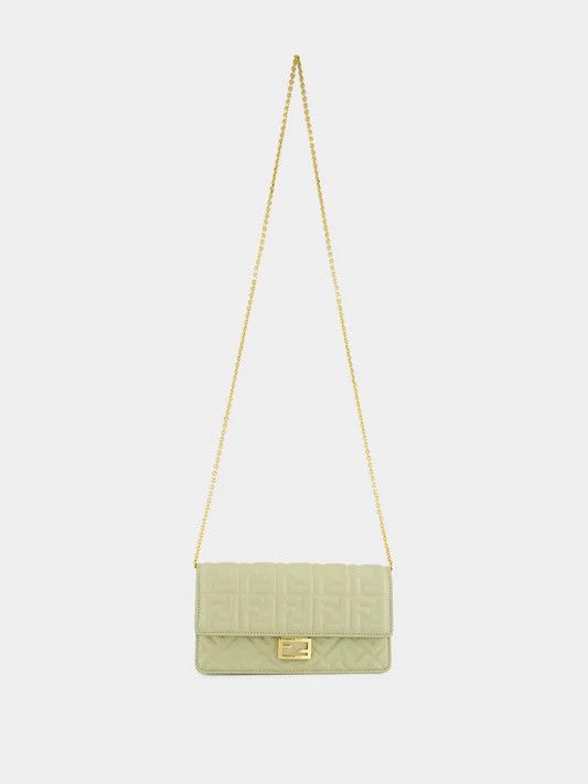 Fendi o1s1wg110526 Size: OS / Baguette Chain Wallet in Sage Green Size ONE SIZE - 2 Thumbnail