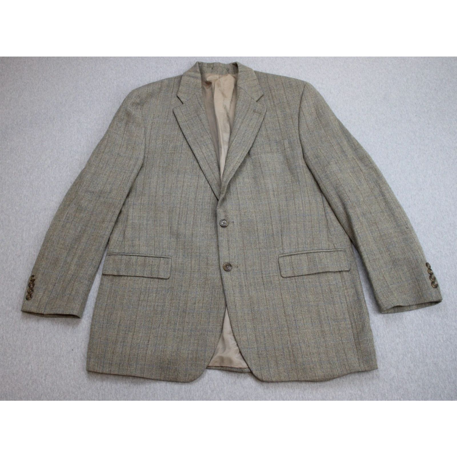 Lauren Ralph Lauren Lauren Ralph Lauren Blazer Mens 44L Herringbone Wool 2Button Size 44L - 3 Thumbnail