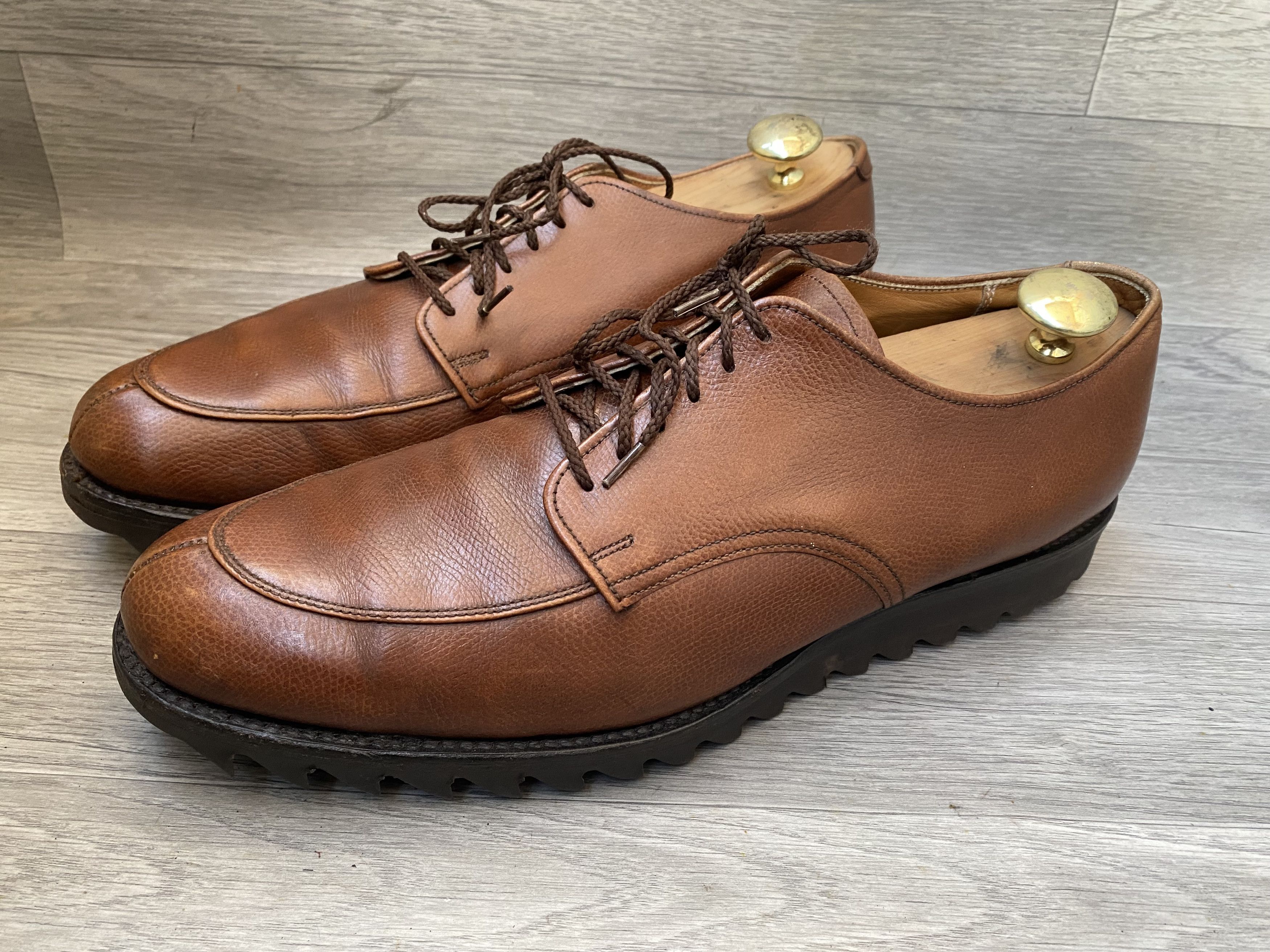 Alden Alden norvegian split toe, pebble grain derby shoes 13A/C Size US 13 / EU 46 - 5 Thumbnail
