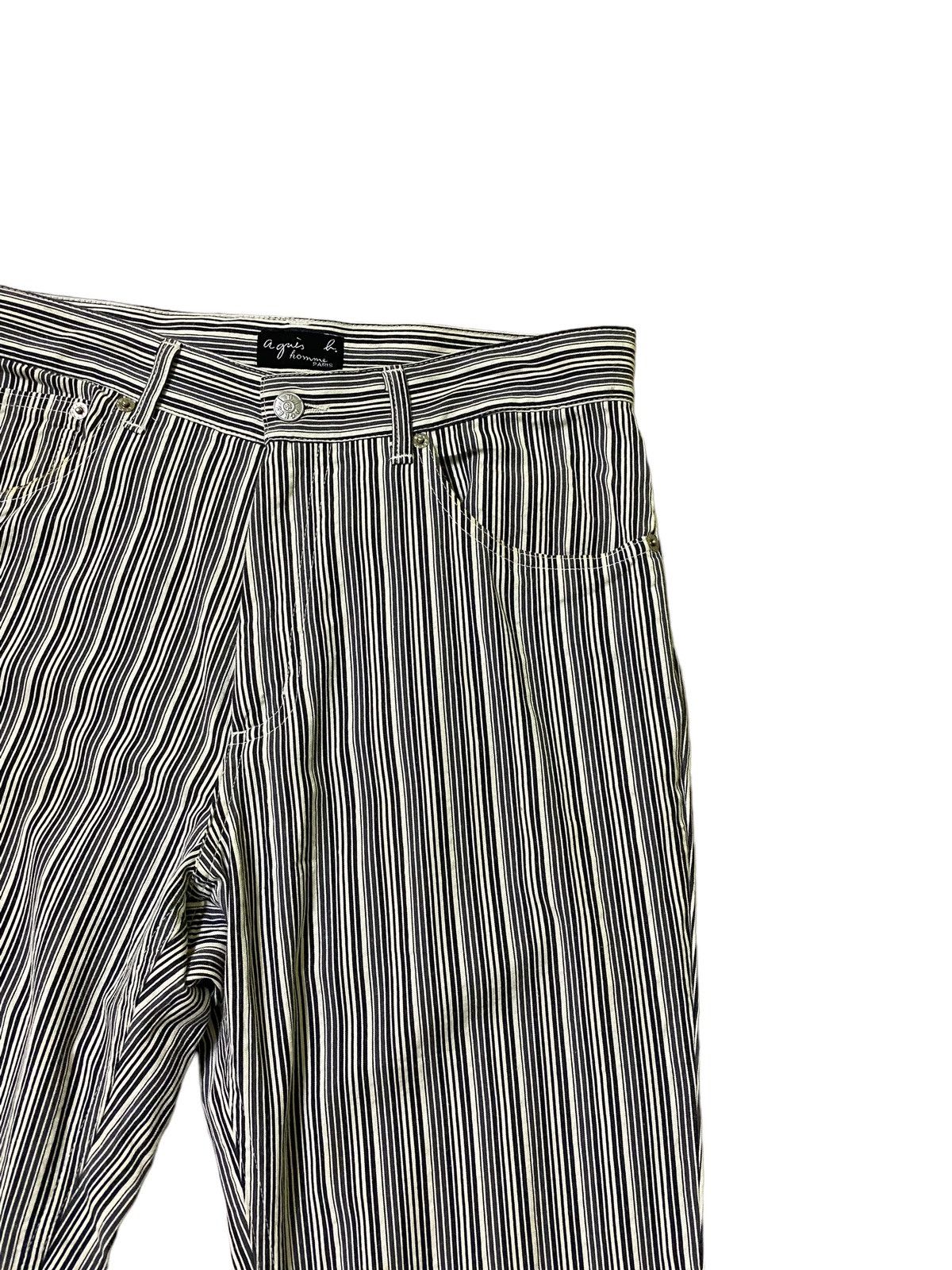 Hysteric Glamour × Vintage AGNES B STRIPED RICK OWENS BALENCIAGA STYLE PANT Size US 29 - 5 Thumbnail