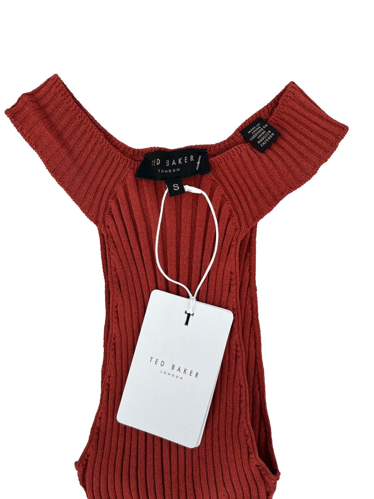 Ted Baker Ted Baker London Feoniix Knit Halter Rib Top ( S ) Size S / US 4 / IT 40 - 6 Thumbnail