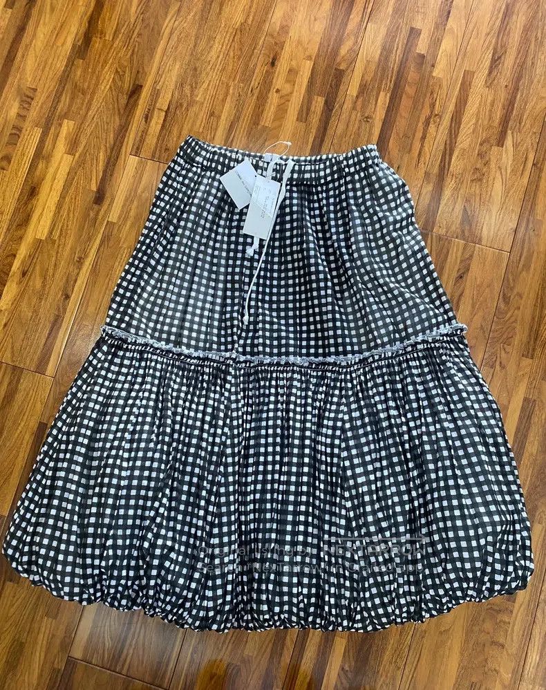 Other Comme Des Garcons size S Plaid cloud balloon puffy half sk Size 22" - 4 Thumbnail