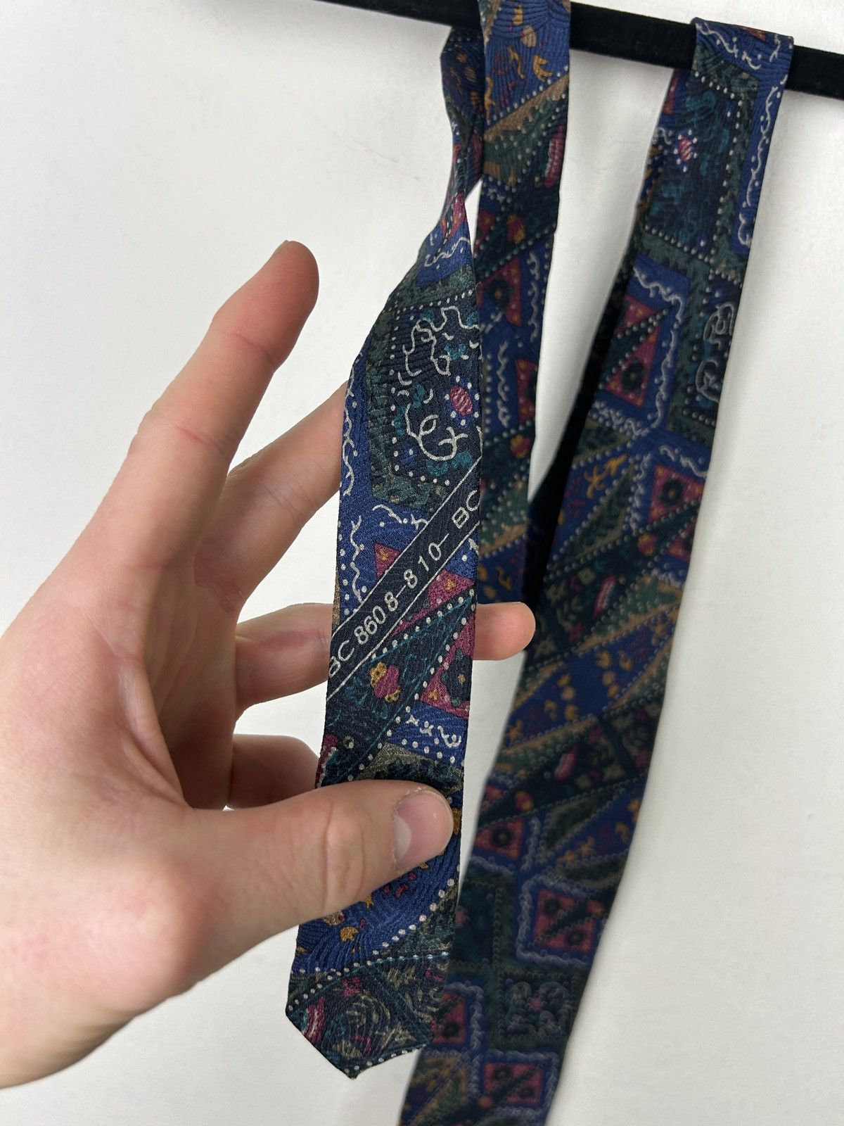 Balenciaga BALENCIAGA SILK Tie,Necktie Beautiful Design Size ONE SIZE - 3 Thumbnail