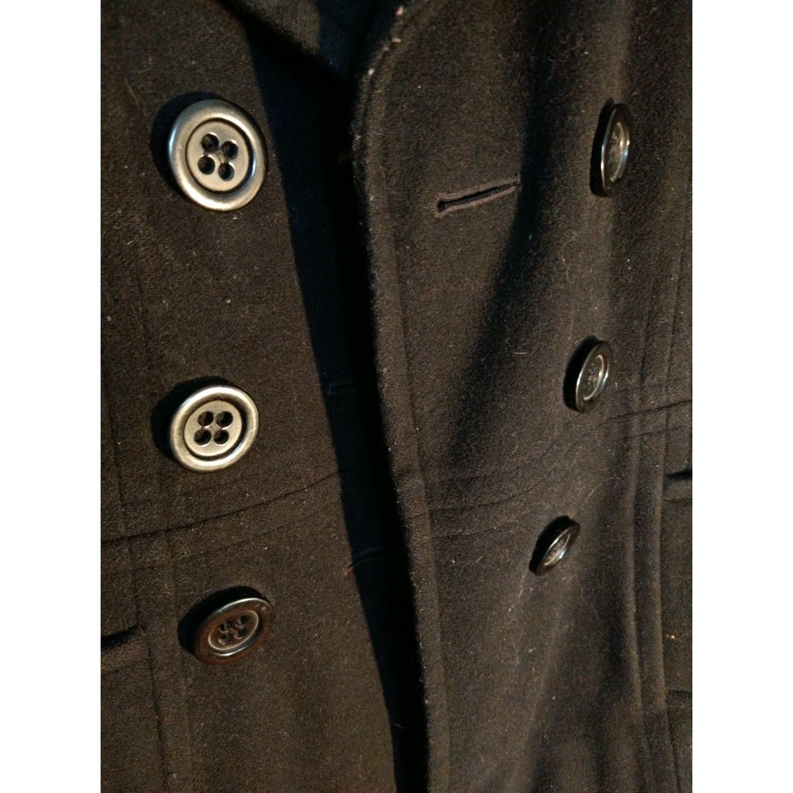 Nine West VINTAGE Nine West Short Coat Pea Wool Nylon Blend Ukraine Size 4 Black Womens Mens? Size 27" / US 4 / IT 40 - 3 Thumbnail
