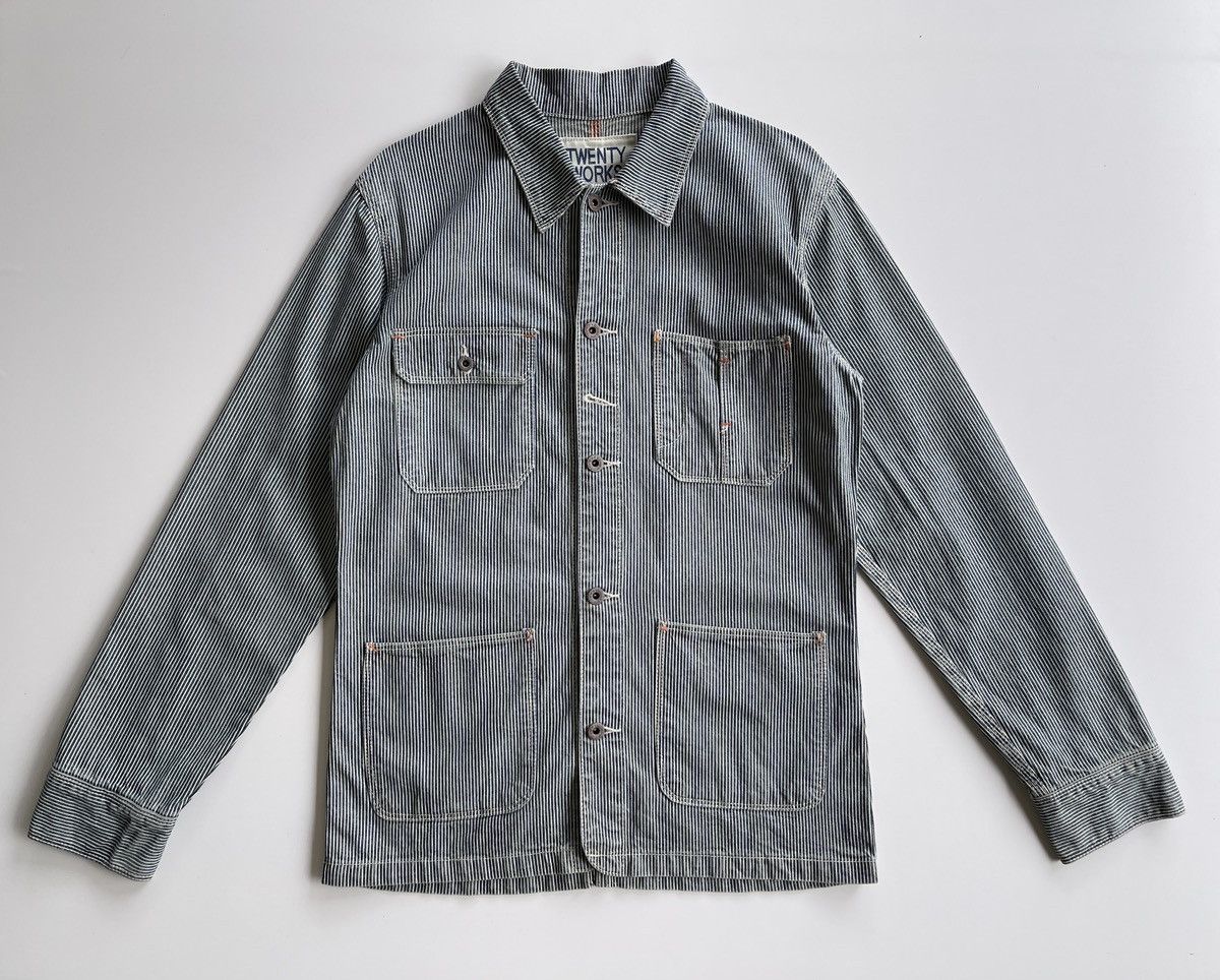 Japanese Brand Vintage Twenty Works Hickory Denim Jacket Size US M / EU 48-50 / 2 - 4 Thumbnail