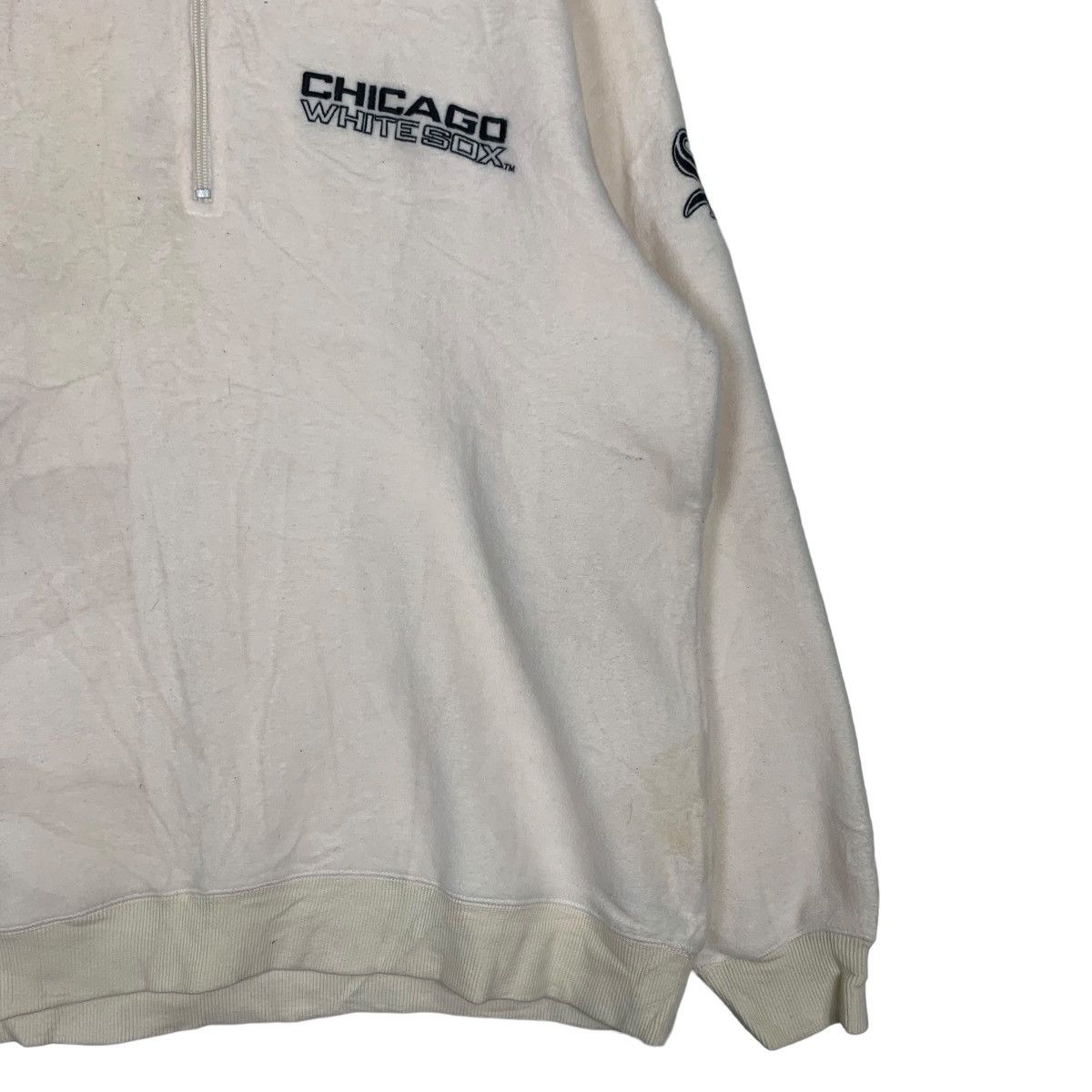MLB MLB CHICAGO WHITE SOX HALF ZIP FLEECE SWEATSHIRT #0076-C5 Size US XL / EU 56 / 4 - 5 Thumbnail