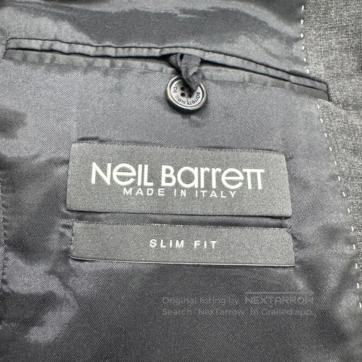 Neil Barrett Black Lightning Print Single-Breasted Blazer. Size US M / EU 48-50 / 2 - 3 Thumbnail