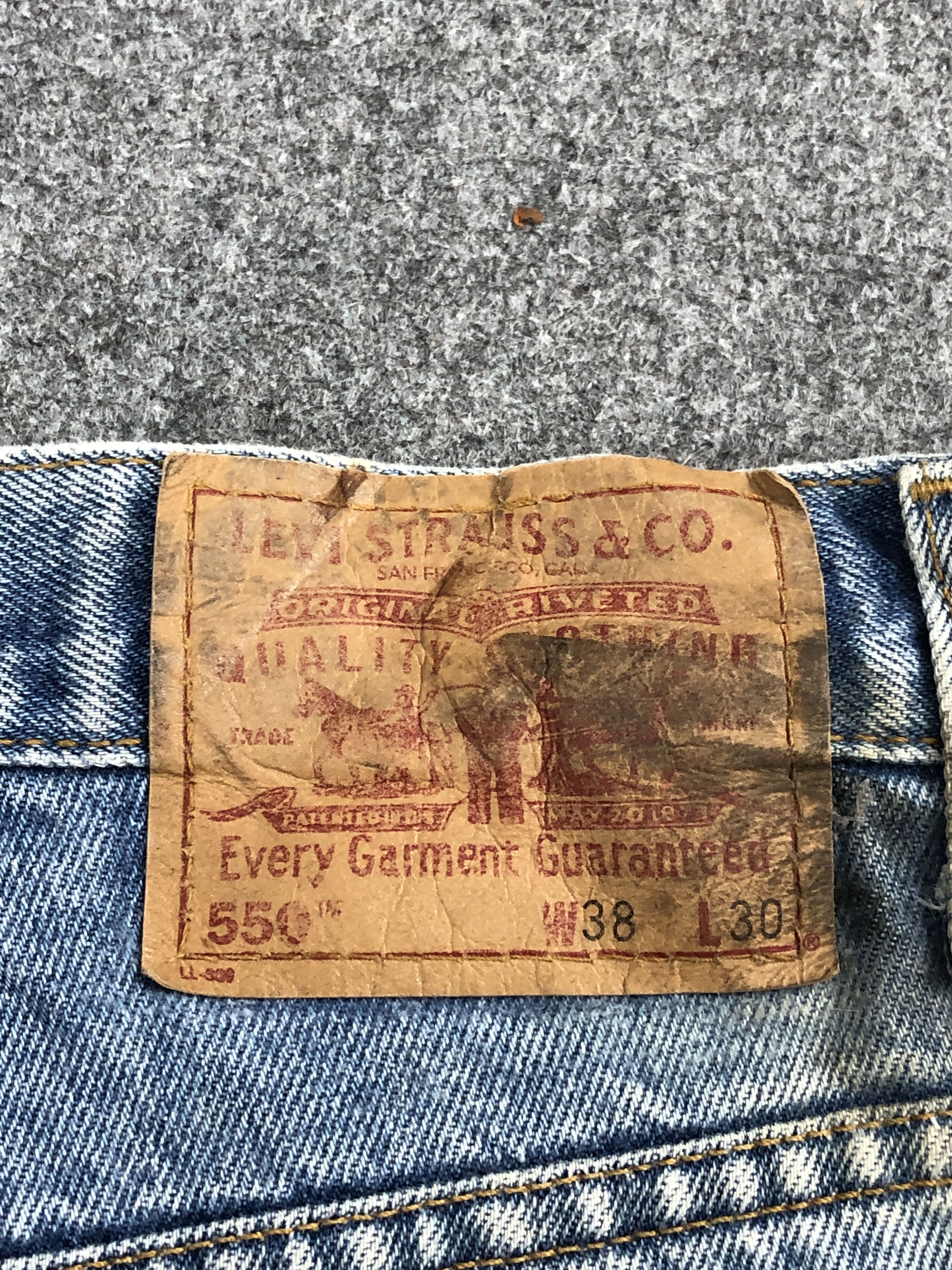 Levi's × Vintage 90s Vintage Levis 550 Light Washed Jeans DP2450 Size US 36 / EU 52 - 5 Thumbnail