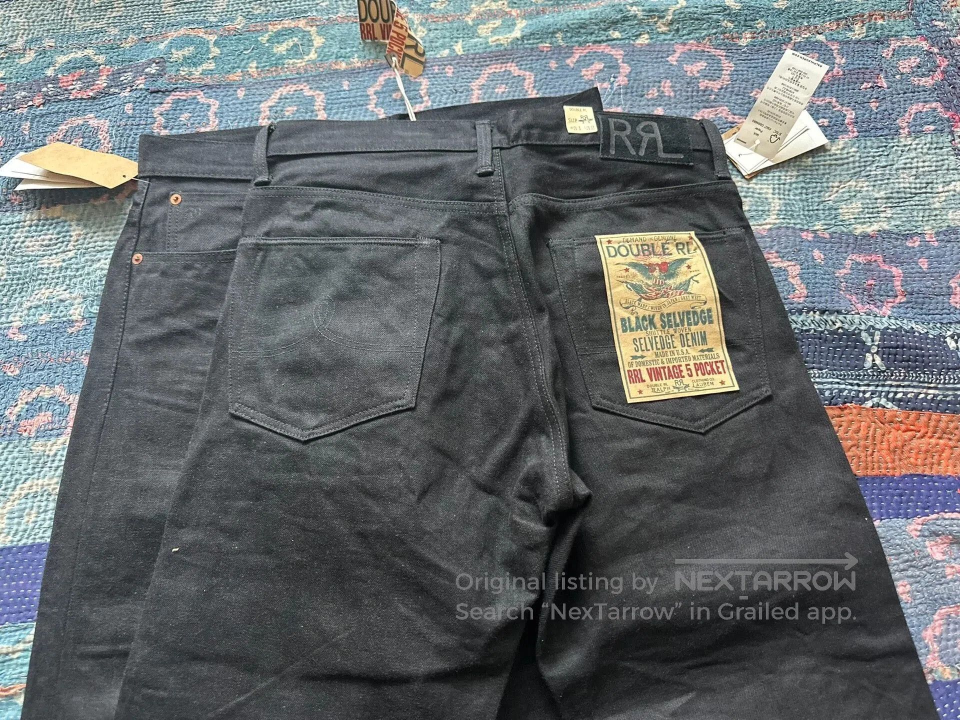 RRL Ralph Lauren rrl ralph lauren washed vintage denim pants. Size US 31 - 4 Thumbnail