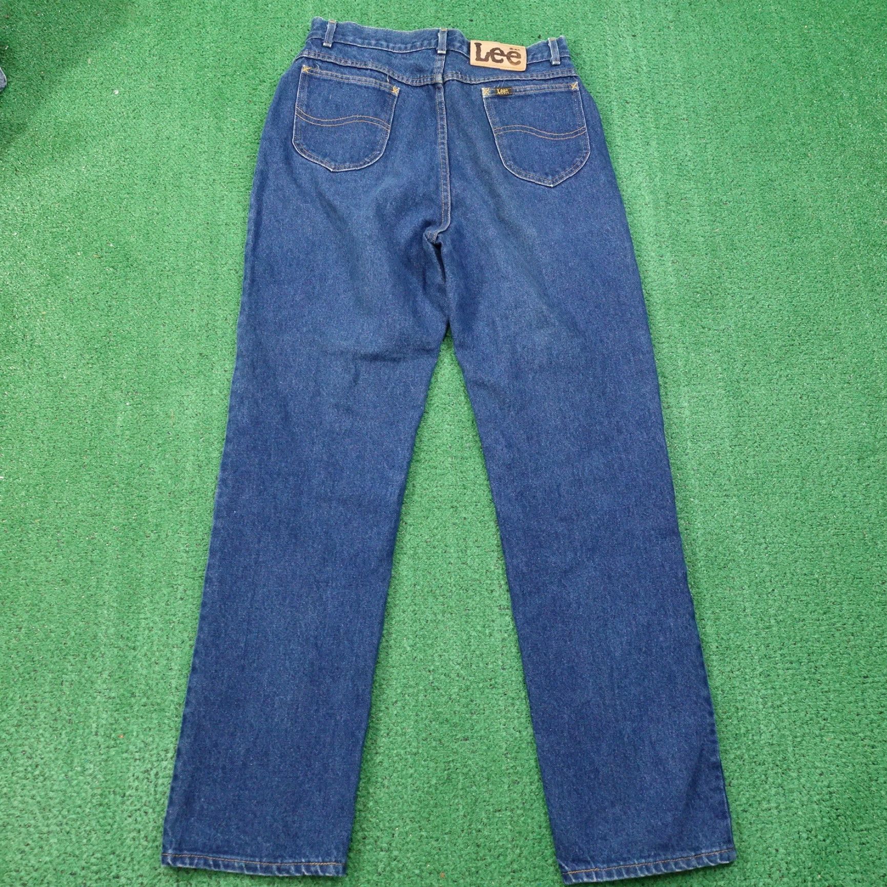 Lee Vintage Lee USA Made Denim Jeans Regular Fit 30x31 Blue 16 Women Retro 70s Size 38" / US 16 / IT 52 - 4 Thumbnail