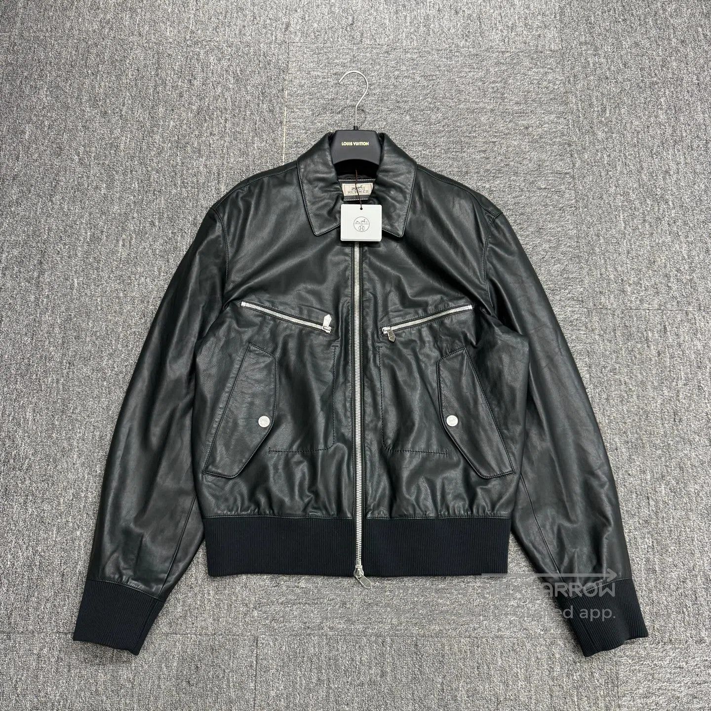 Hermes Hermes Classic Double-Faced Leather Jacket | Grailed