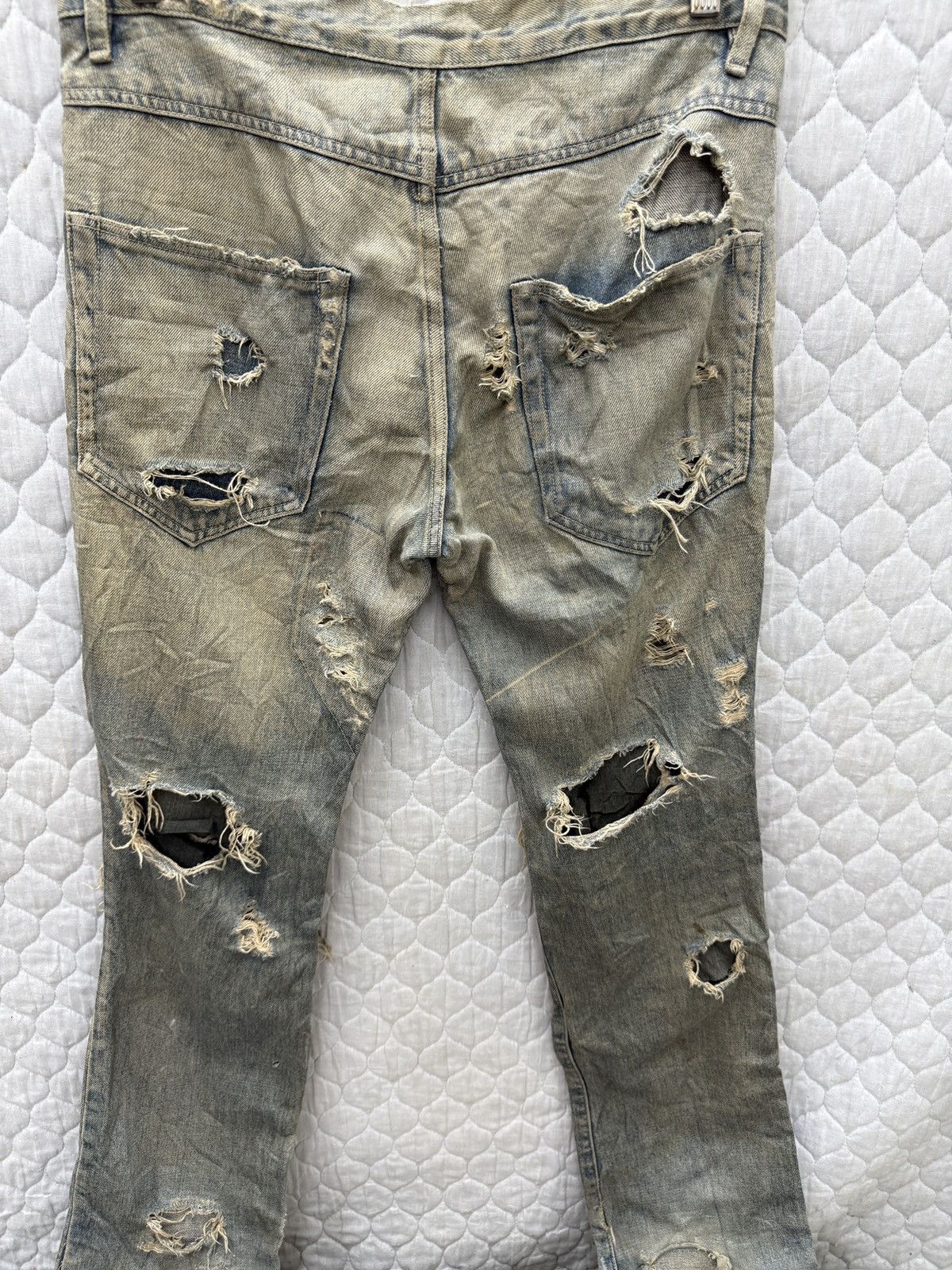 14th Addiction 🔥🔥🔥ARCHIVE OSSA MONDO RAGS PUNK JEANS Size US 32 / EU 48 - 11 Thumbnail