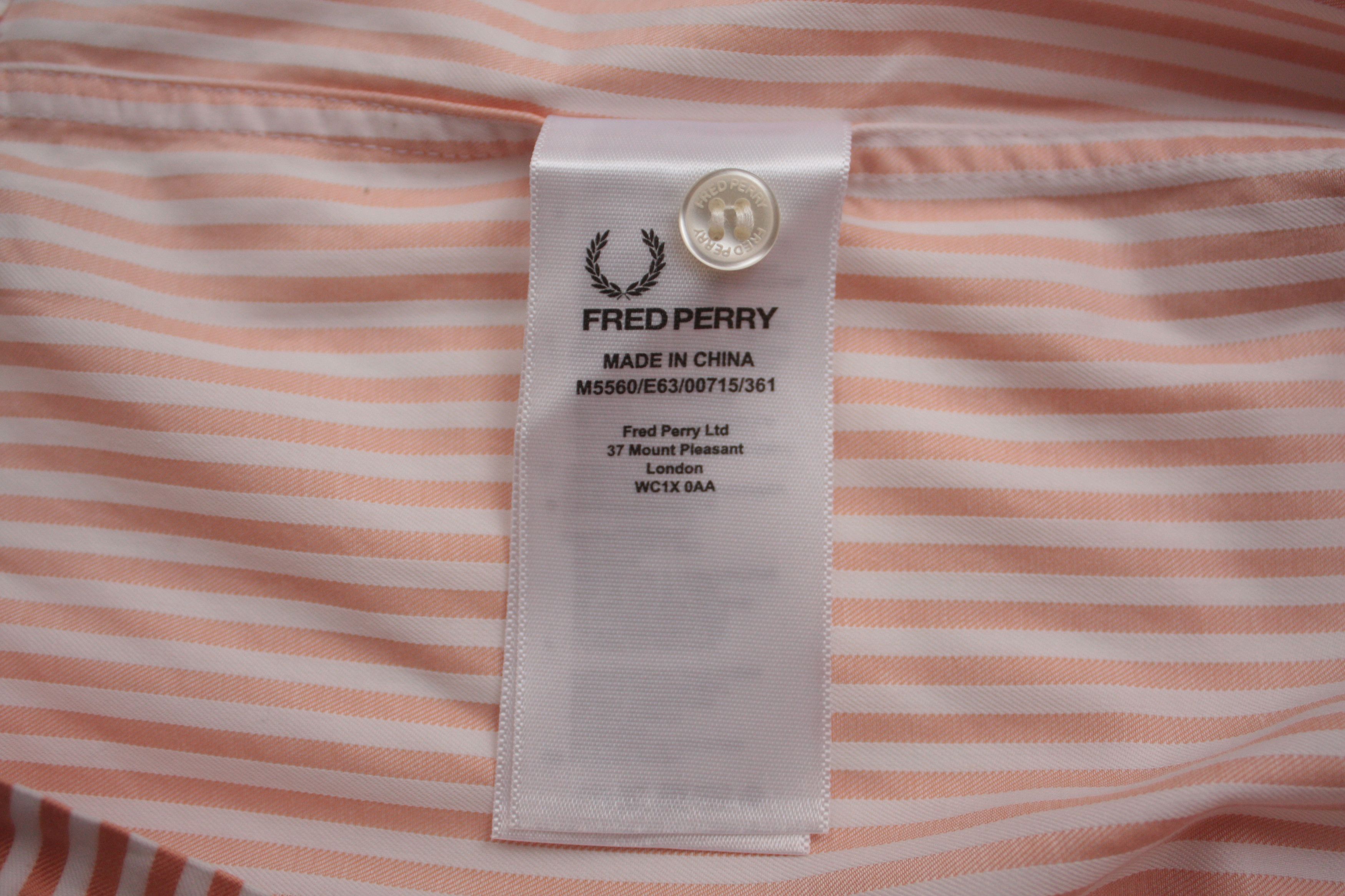 Fred Perry Fred Perry Summer Short Sleeve Striped Shirt Men's Large Size US L / EU 52-54 / 3 - 7 Thumbnail