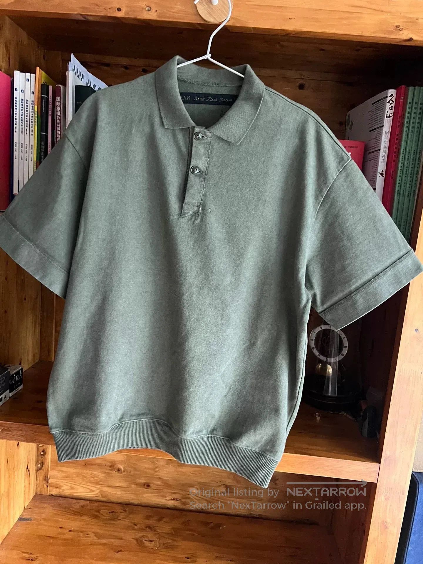 Kapital kapital army olive green polo t. Size US M / EU 48-50 / 2 - 3 Thumbnail