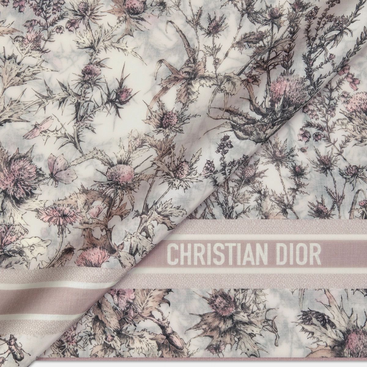 Dior o1bcso1str0226 Size:OS/Chardons Shawl in Beige/Powder Pink Size ONE SIZE - 2 Thumbnail