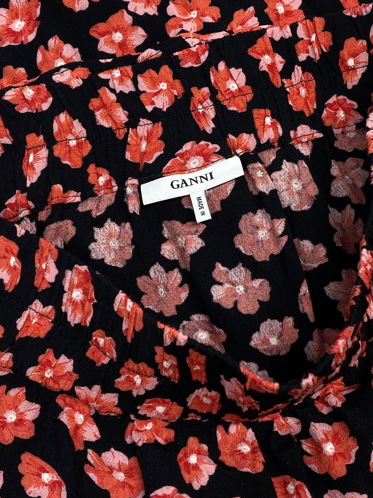 Ganni 🔥 GANNI FLORAL PRINT VISCOSE SKIRT Y2K GRUNGE PARIS FASHION Size 26" / US 2 / IT 38 - 7 Thumbnail