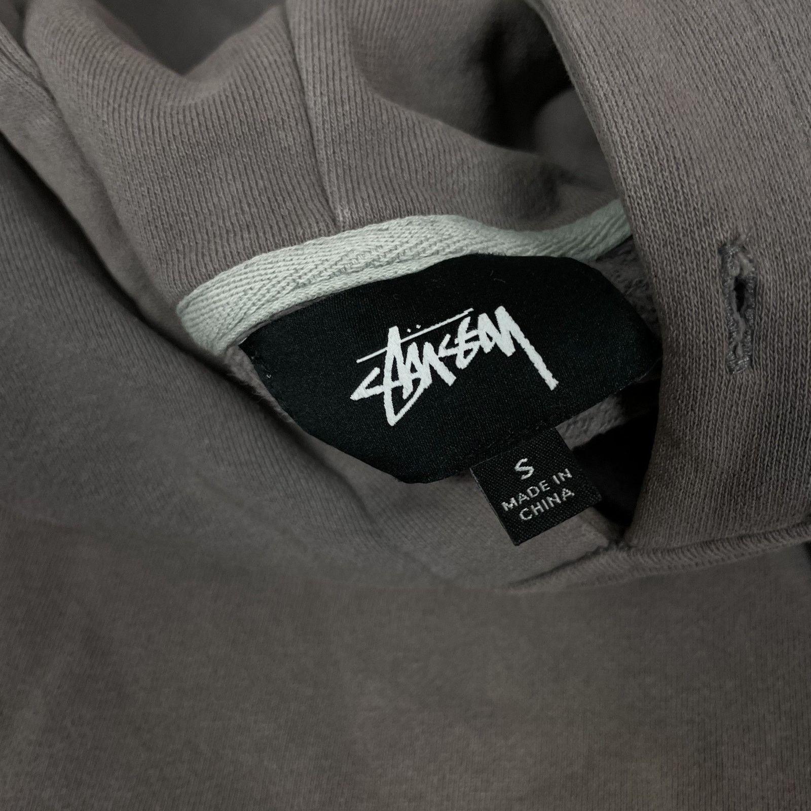 Stussy Stussy Men's Gray Cotton Long Sleeve Pullover Hoodie Small Size US S / EU 44-46 / 1 - 7 Thumbnail