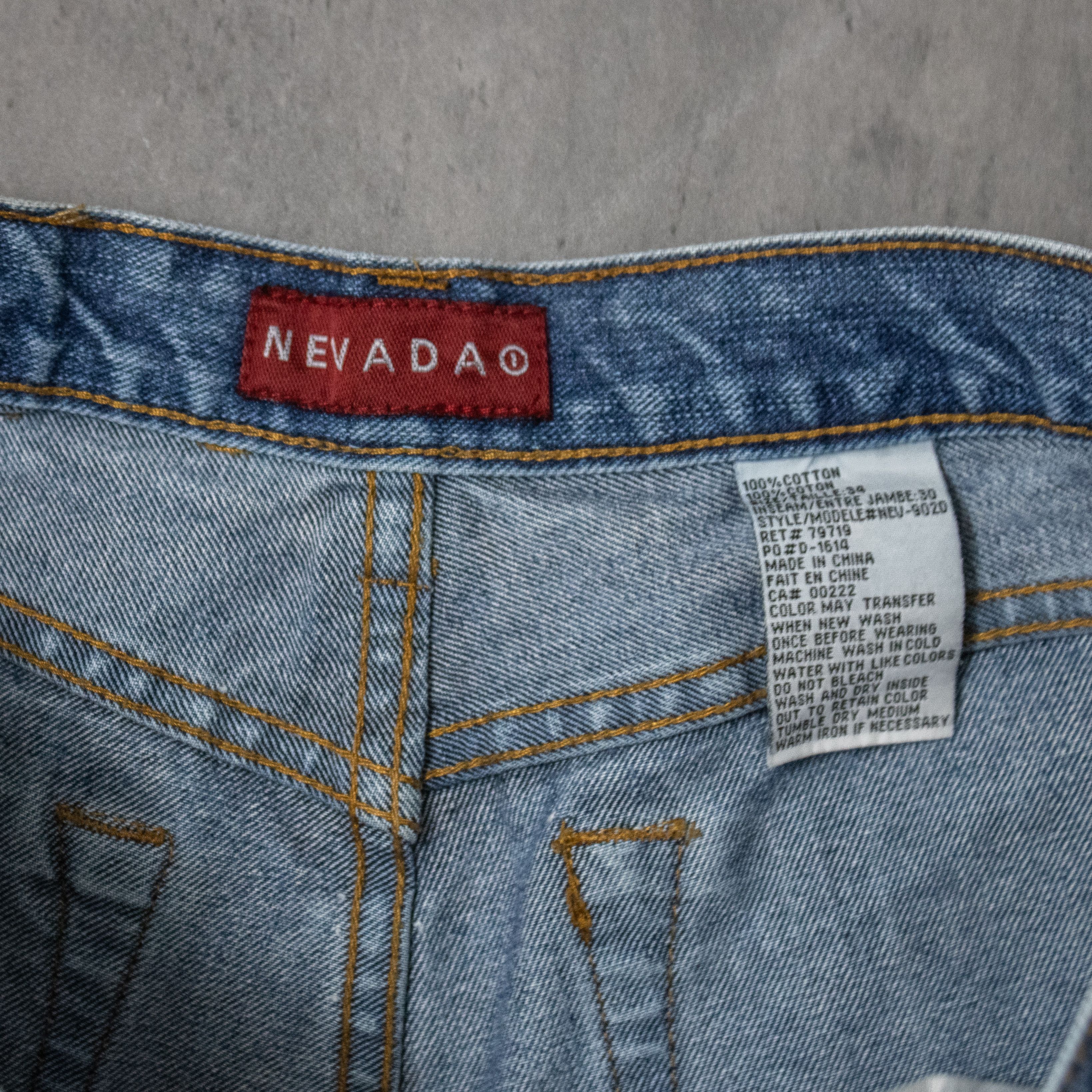 Japanese Brand Y2K 00's Midwash Baggy Relax Fit Wide Legged Denim Pant's Size US 34 / EU 50 - 9 Thumbnail