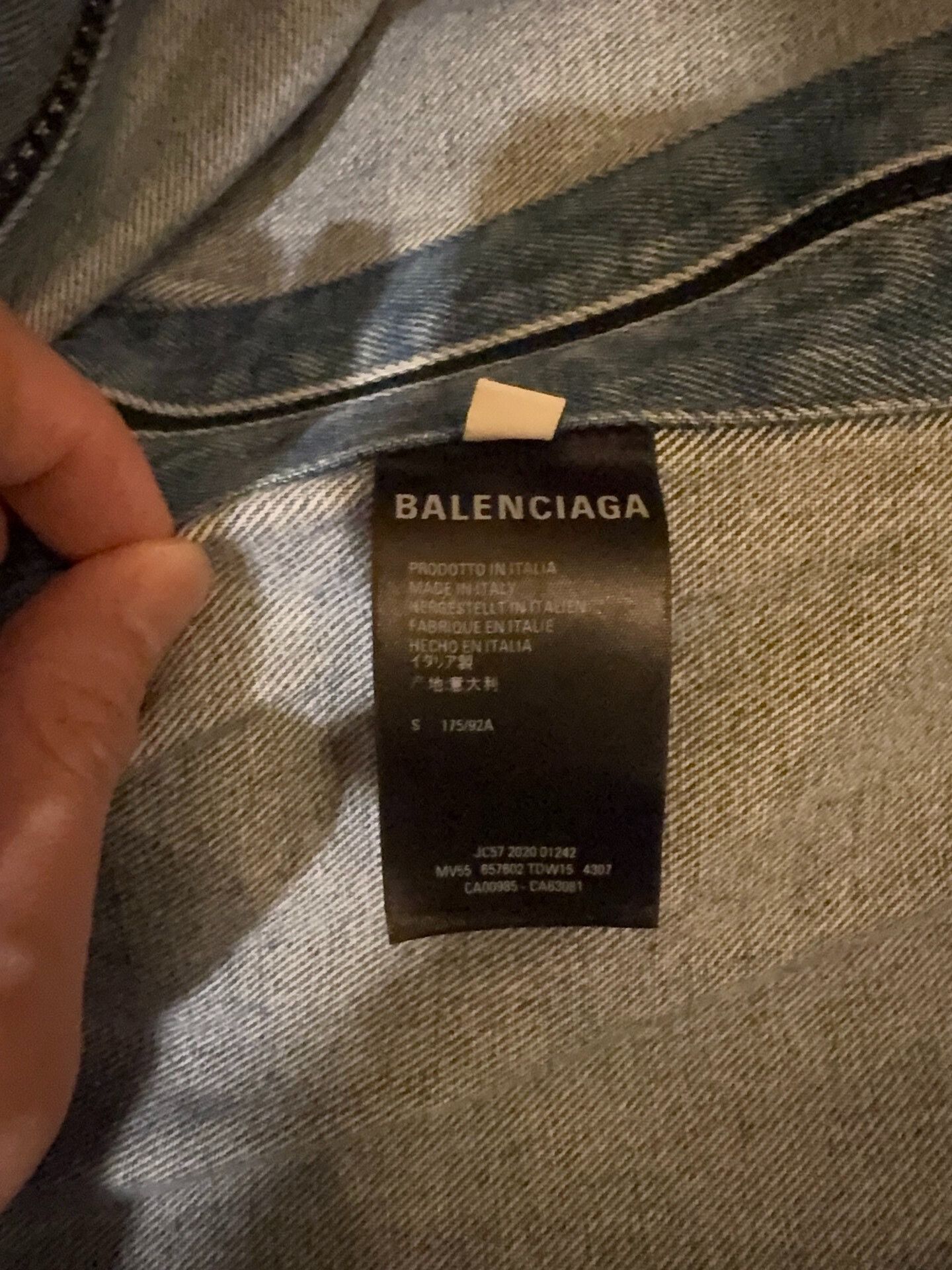 Balenciaga Balenciaga Retro Light Denim Jacket Uni Size US S / EU 44-46 / 1 - 4 Thumbnail