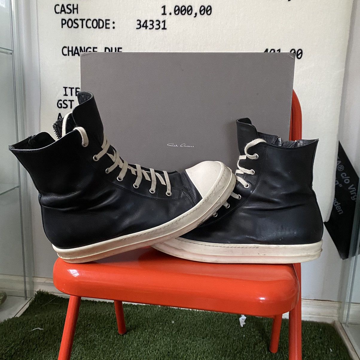 Rick Owens Mens Ramone Sneakers in Cardinal Red main image 0