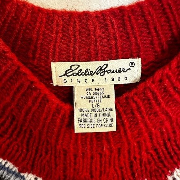 Eddie Bauer Vintage Eddie Bauer Nordic Crew Neck Sweater L Size L / US 10 / IT 46 - 2 Thumbnail