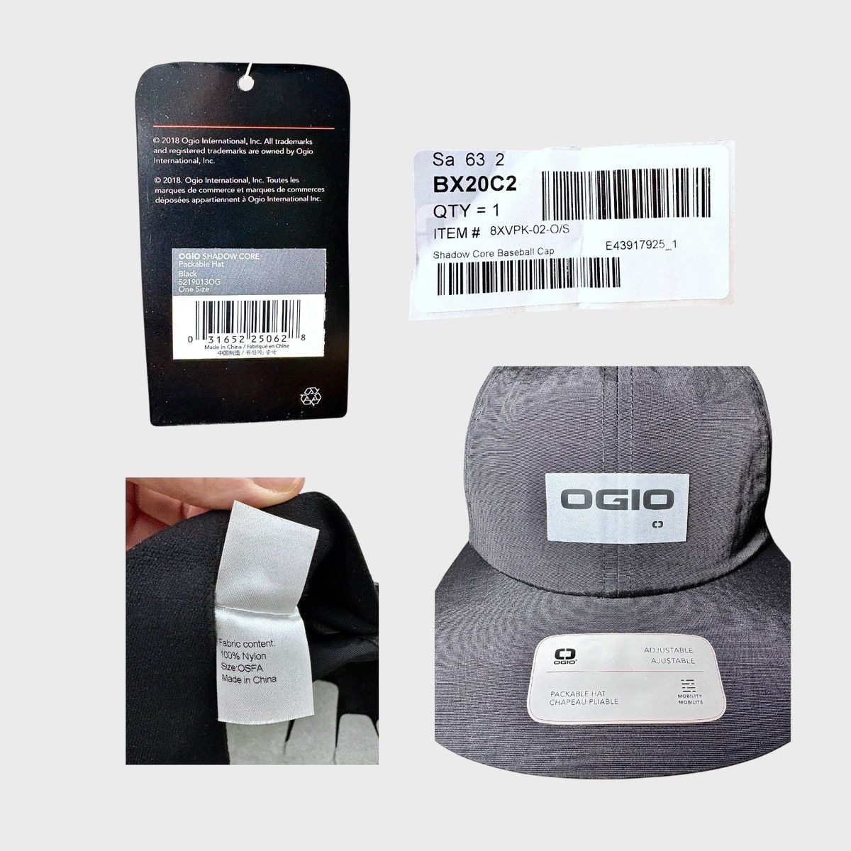 Ogio OGIO Men’s Shadow Core Mens Black Baseball Cap Sz OS Size ONE SIZE - 9 Thumbnail