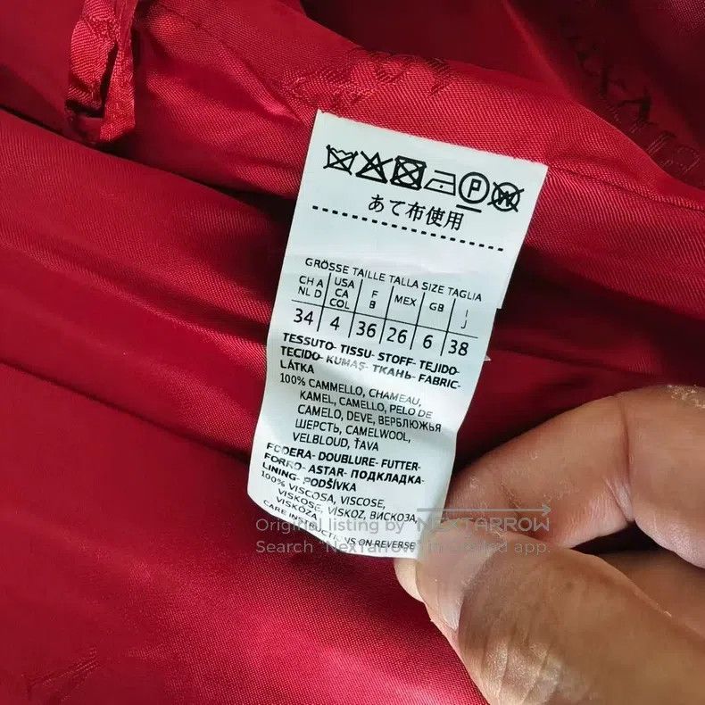 Max Mara Max Mara Red Belted Long Coat Size S / US 4 / IT 40 - 4 Thumbnail