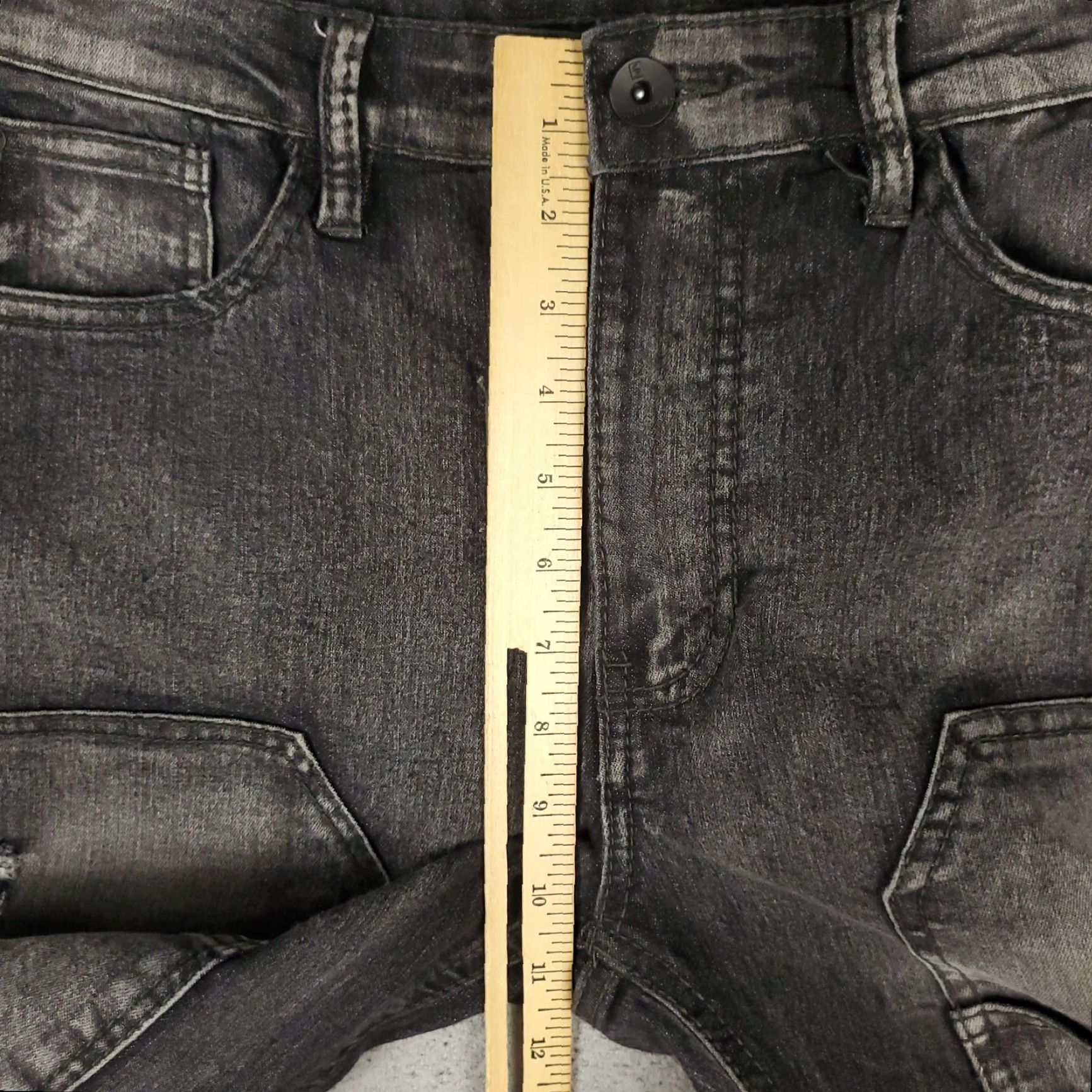 Southpole SOUTHPOLAR Jeans Mens 34x30 Gray Skinny Denim Pants Slim Fit Size US 34 / EU 50 - 5 Thumbnail