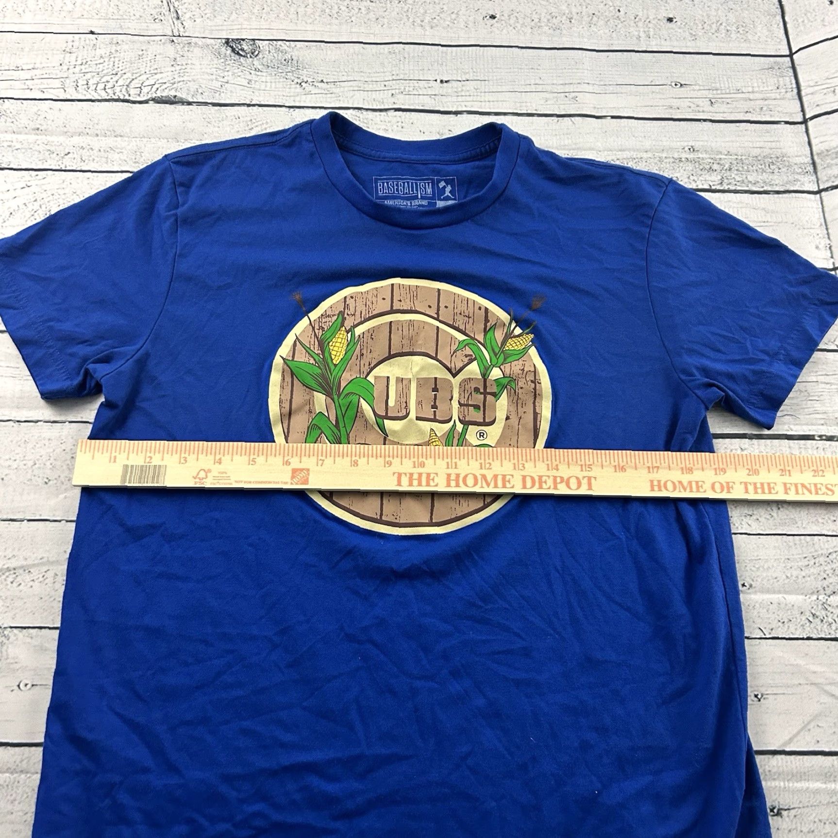 Vintage Baseballism Cubs Short Sleeve T Shirt Men's M Blue Size US M / EU 48-50 / 2 - 5 Thumbnail