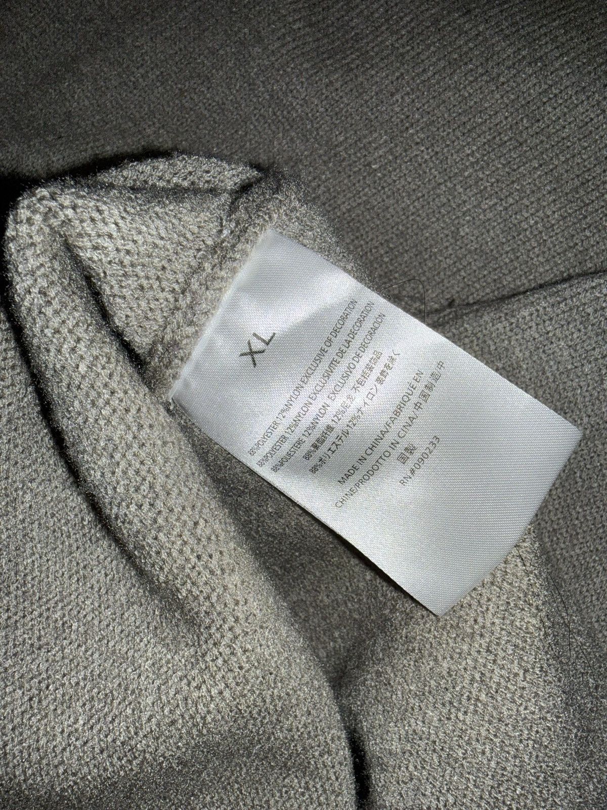 Fear of God Fear of Gods Essentials 1977 Knit Sweater Hoodie Grey Sz XL Size US XL / EU 56 / 4 - 6 Thumbnail