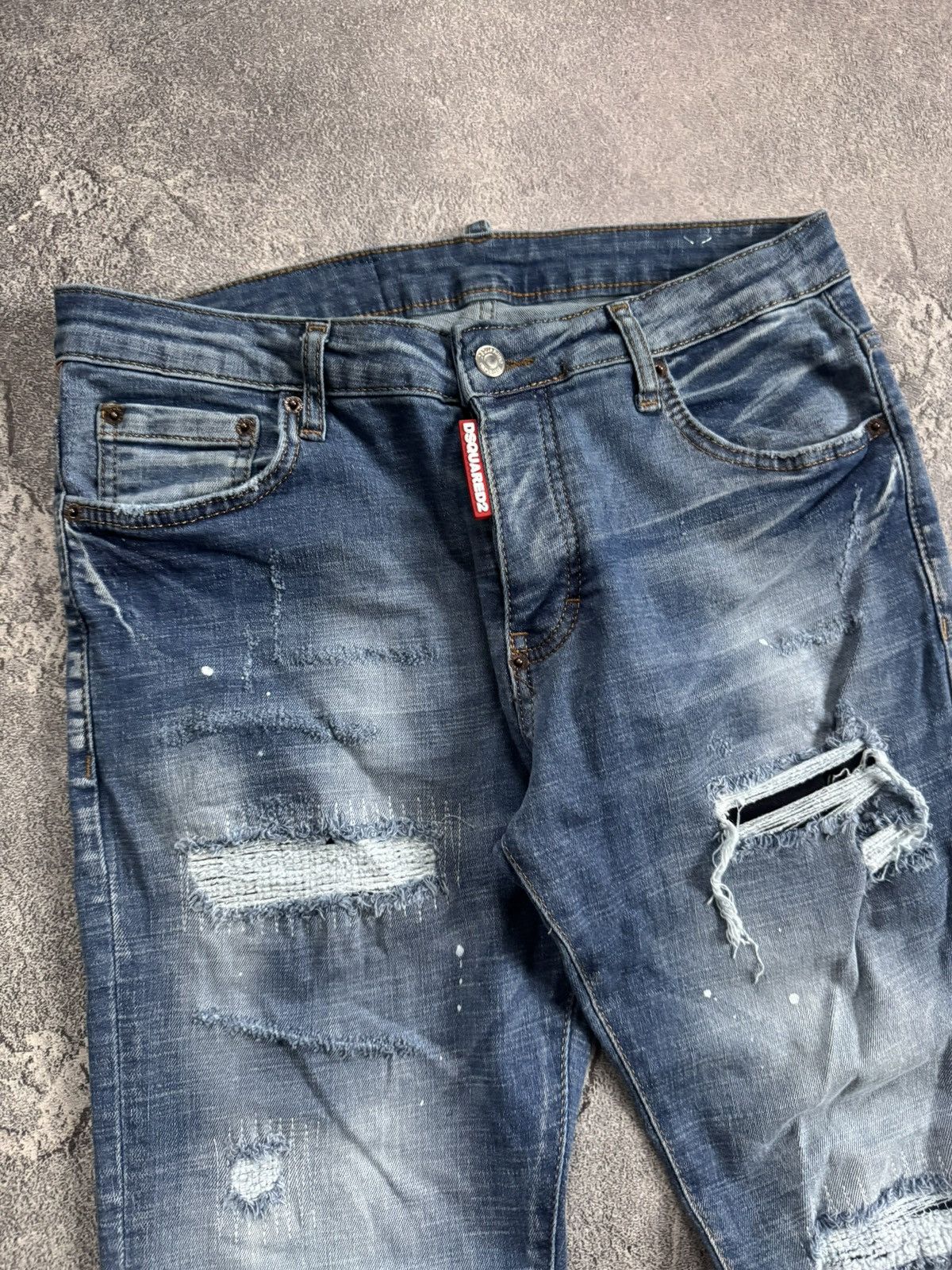 Dsquared2 Dsquared2 48size distressed denim pants trousers jeans Y2K Size US 34 / EU 50 - 3 Thumbnail