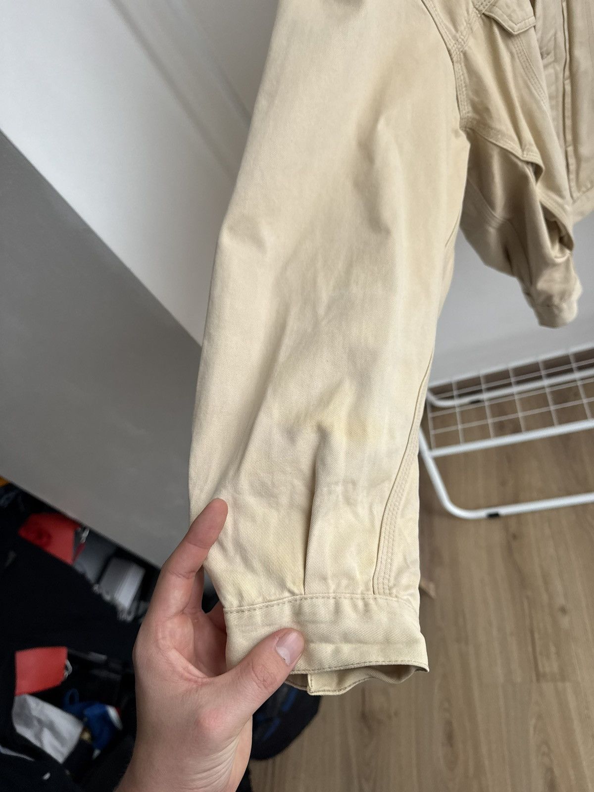 Diesel Vintage Diesel 90s Workwear Beige Utility Canvas Button-Up Size US L / EU 52-54 / 3 - 12 Thumbnail