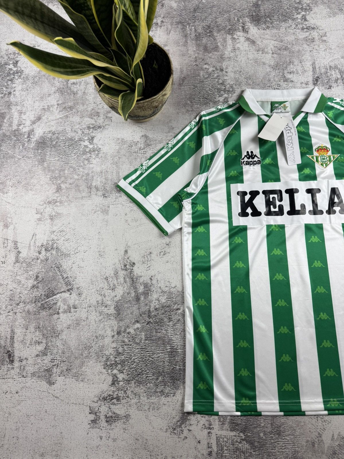 Kappa Real Betis 1995/1996/1997 Home Reproduction Soccer Football T Shirt Jersey Kit Size US XL / EU 56 / 4 - 2 Thumbnail