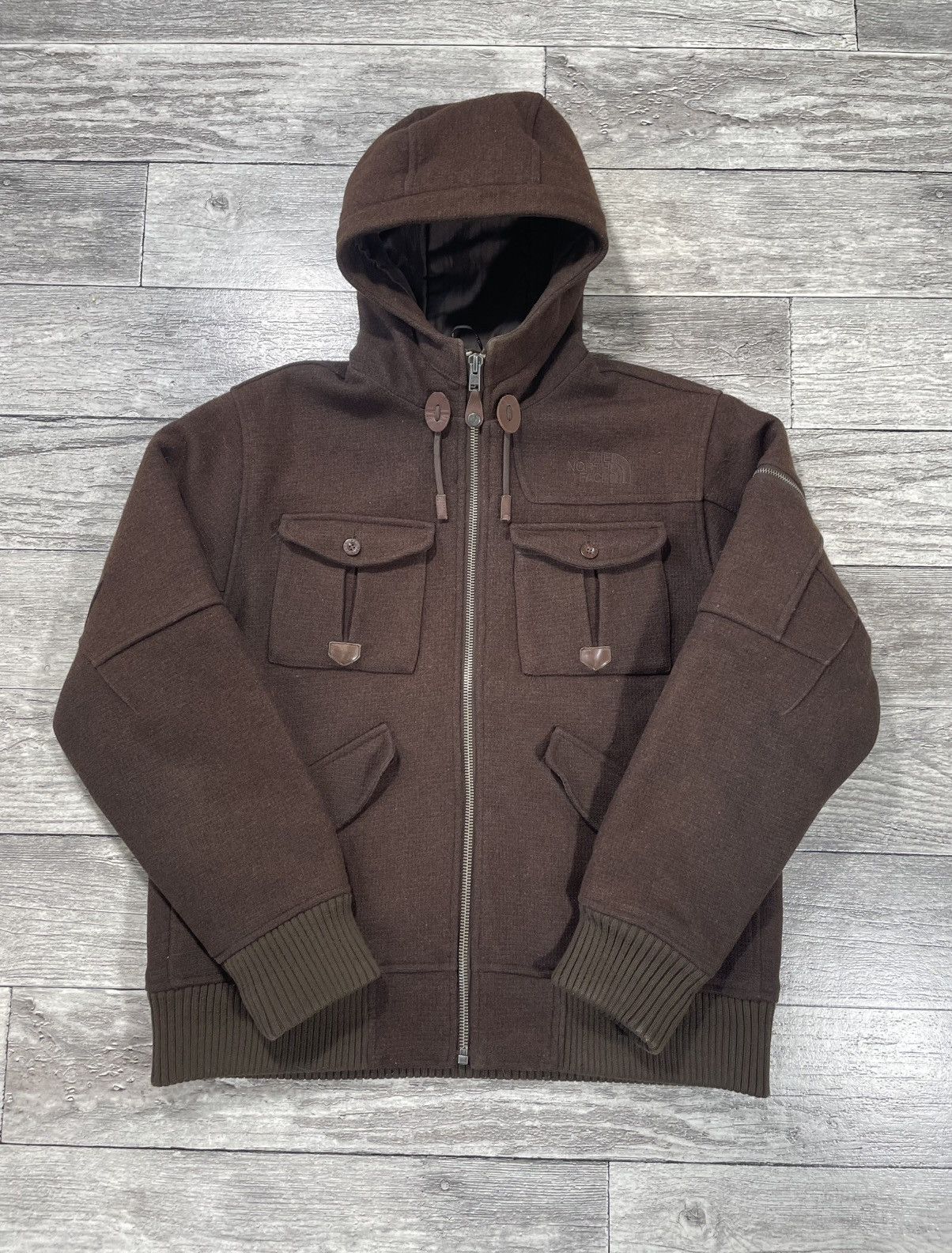 The North Face Rare Vintage The North Face 2008 Wool MA-1 Style Bomber Size US L / EU 52-54 / 3 - 2 Thumbnail