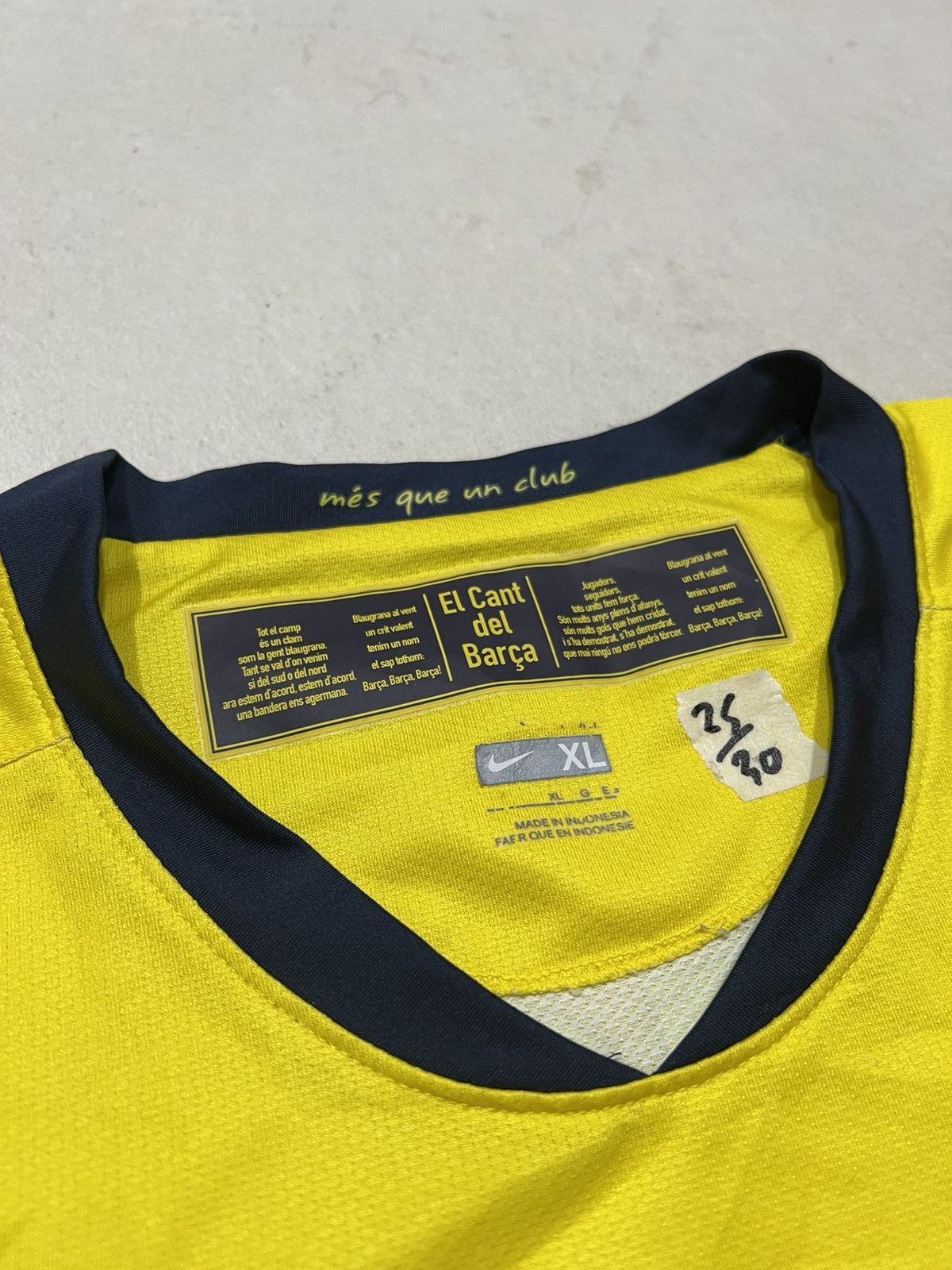 Nike Barcelona 2008 Nike Away Jersey #Messi 10 Size US XL / EU 56 / 4 - 6 Thumbnail
