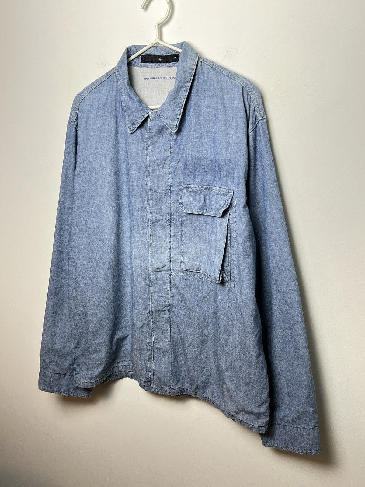 Stone Island stone island work overshirt osti marina y2k Size US L / EU 52-54 / 3 - 3 Thumbnail