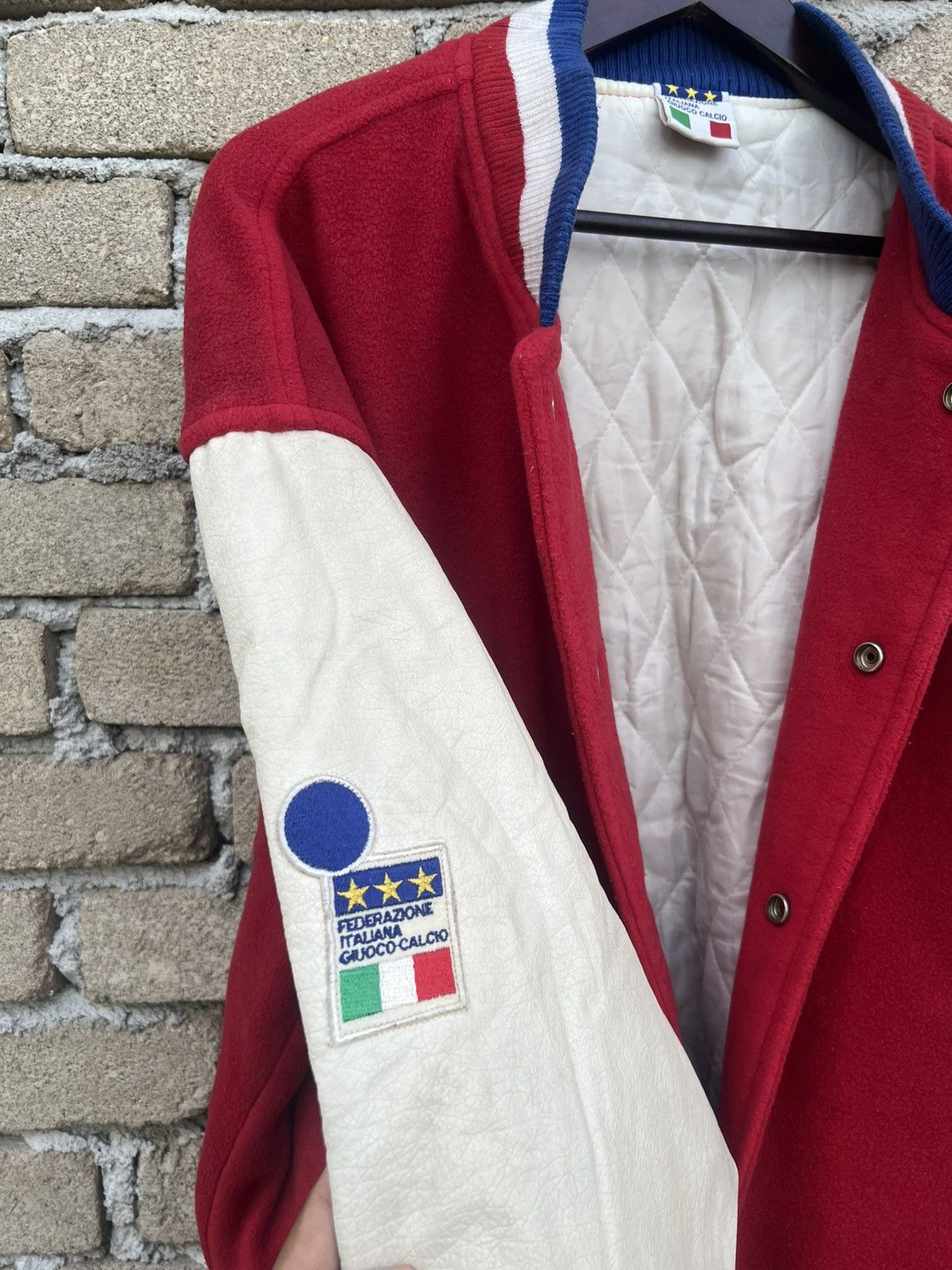 Vintage Vintage Kappa Italia Wool Leather Varsity Size US XL / EU 56 / 4 - 12 Thumbnail