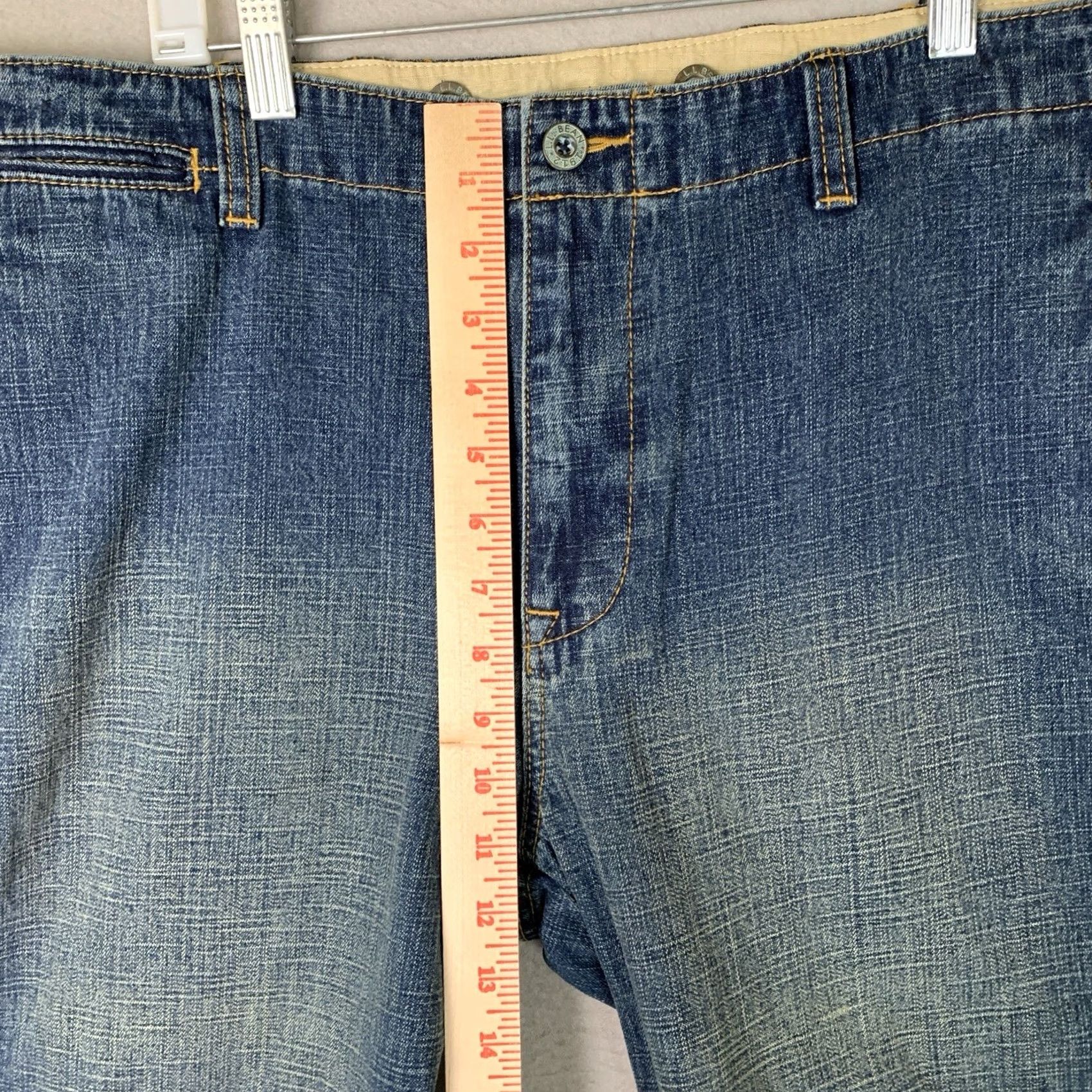Vintage VINTAGE LL Bean Jeans Men 36x32 Blue Double Knee Baggy Workwear Boatbuilder NWT Size US 36 / EU 52 - 7 Thumbnail