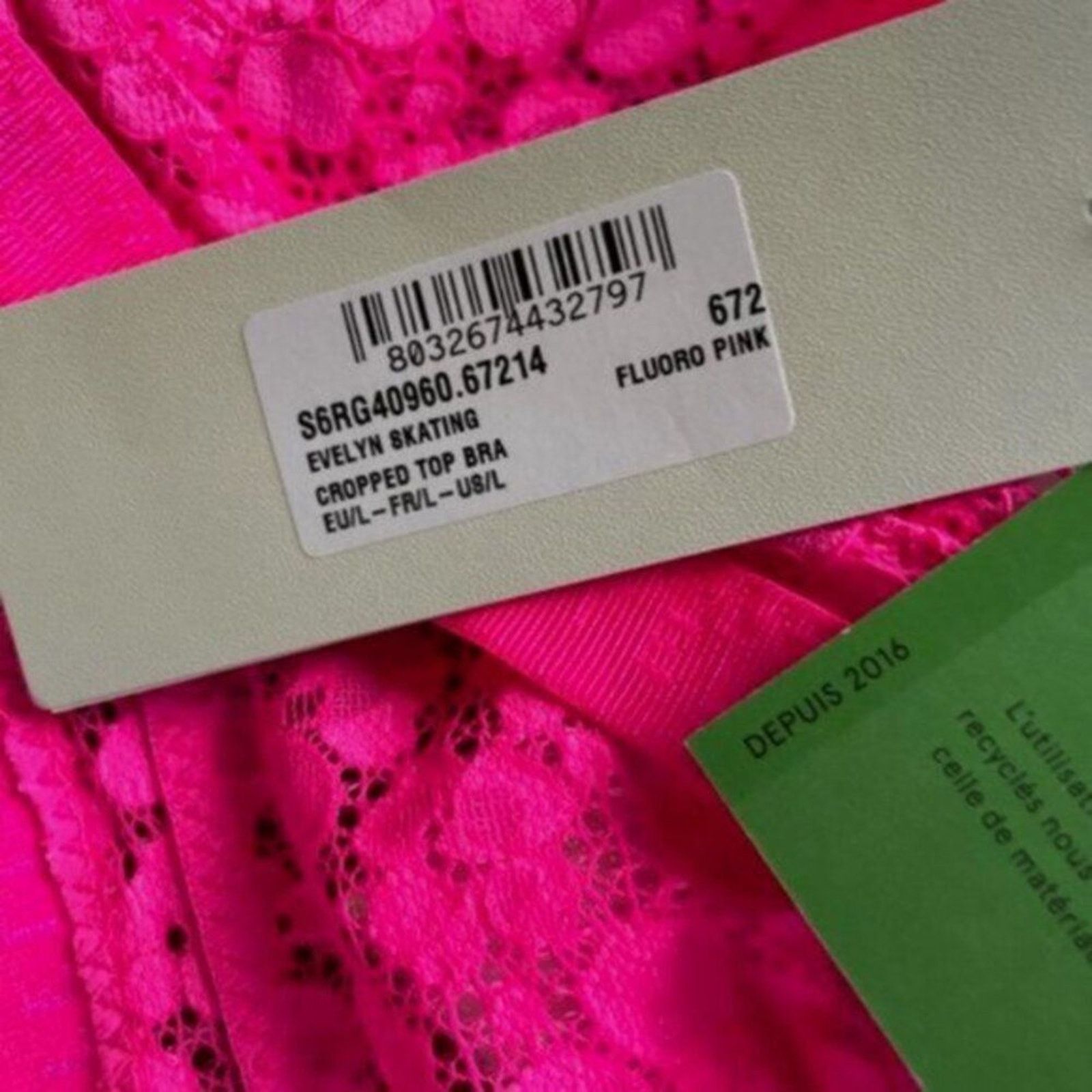 Stella McCartney Stella McCartney Fuchsia lace Bra L Size ONE SIZE - 5 Thumbnail